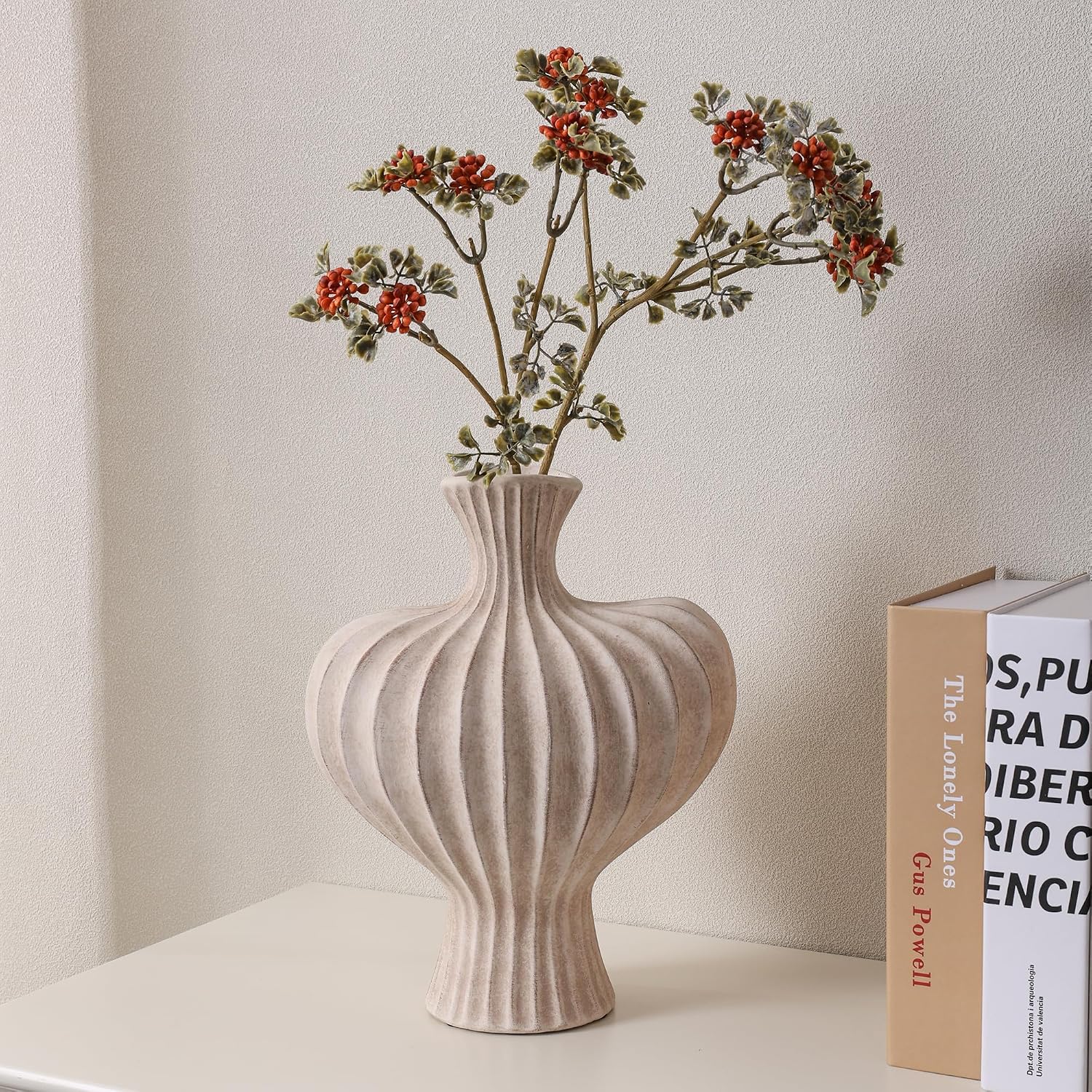 Thumbnail 4 de Ceramic Flower Vase 11 in