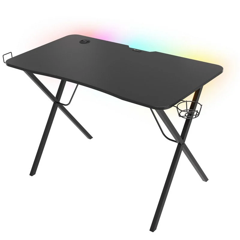 Detalle de Genesis Holm 200 RGB Mesa gaming negra