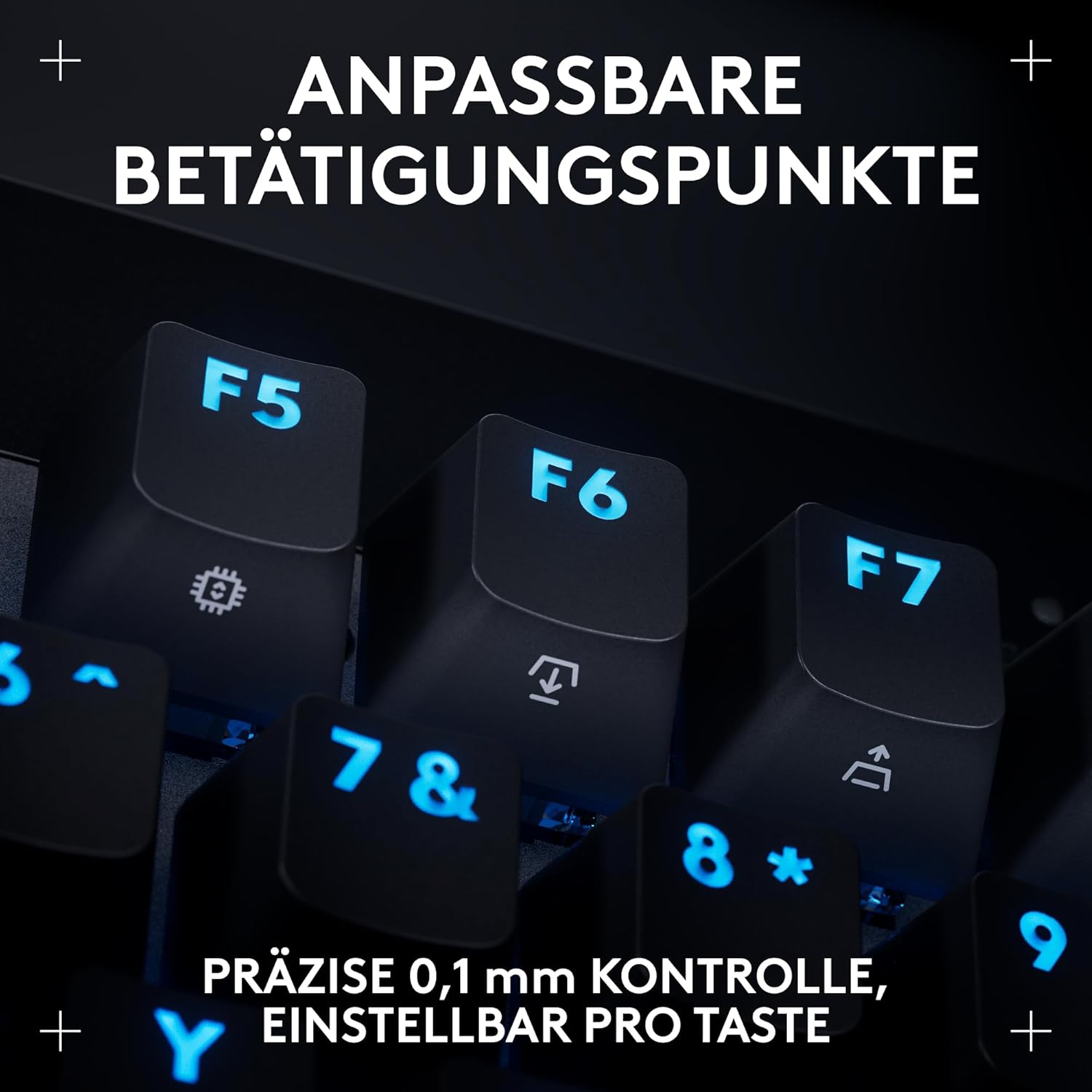 Detalle 2 de Logitech G PRO X TKL Rapid – kabelgebundene Tenkeyless Gaming-Tastatur mit magnetischen Analogschaltern