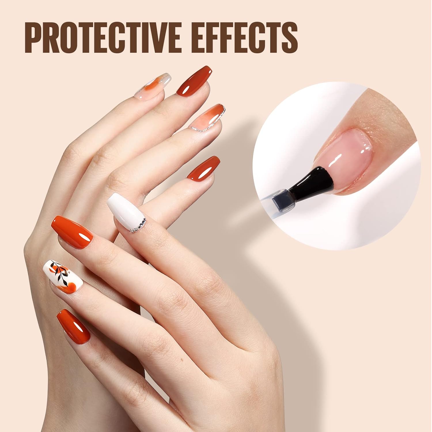 Thumbnail 6 de TOMICCA Base e Top coat semipermanente per unghie gel (soak-off) – kit con base e top coat, 2 x 8 ml