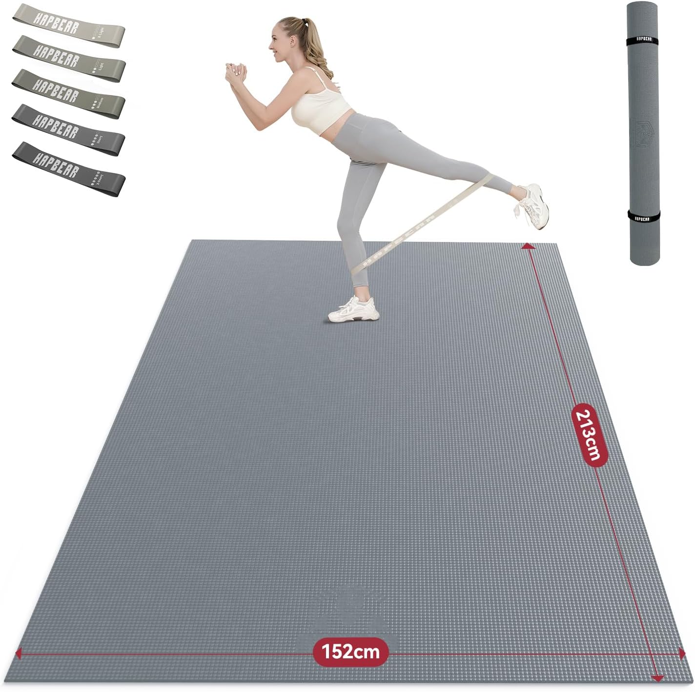 Detalle de HAPBEAR Large Exercise Mat 8 mm