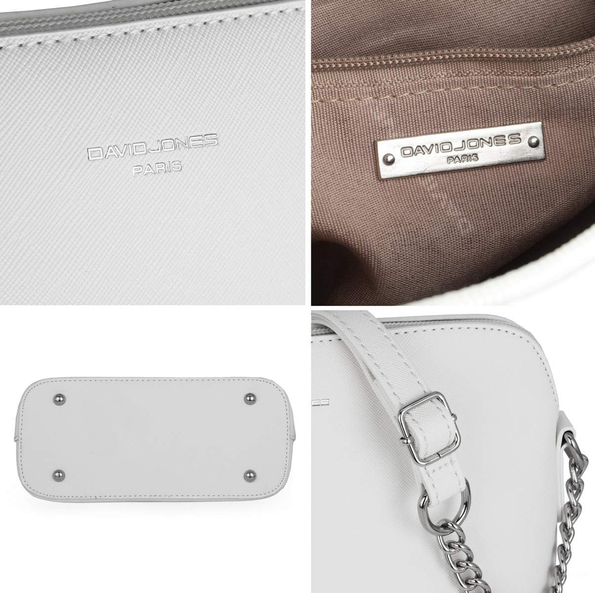 Thumbnail 4 de David Jones Petit sac bandoulière chaîne argentée en cuir PU rigide