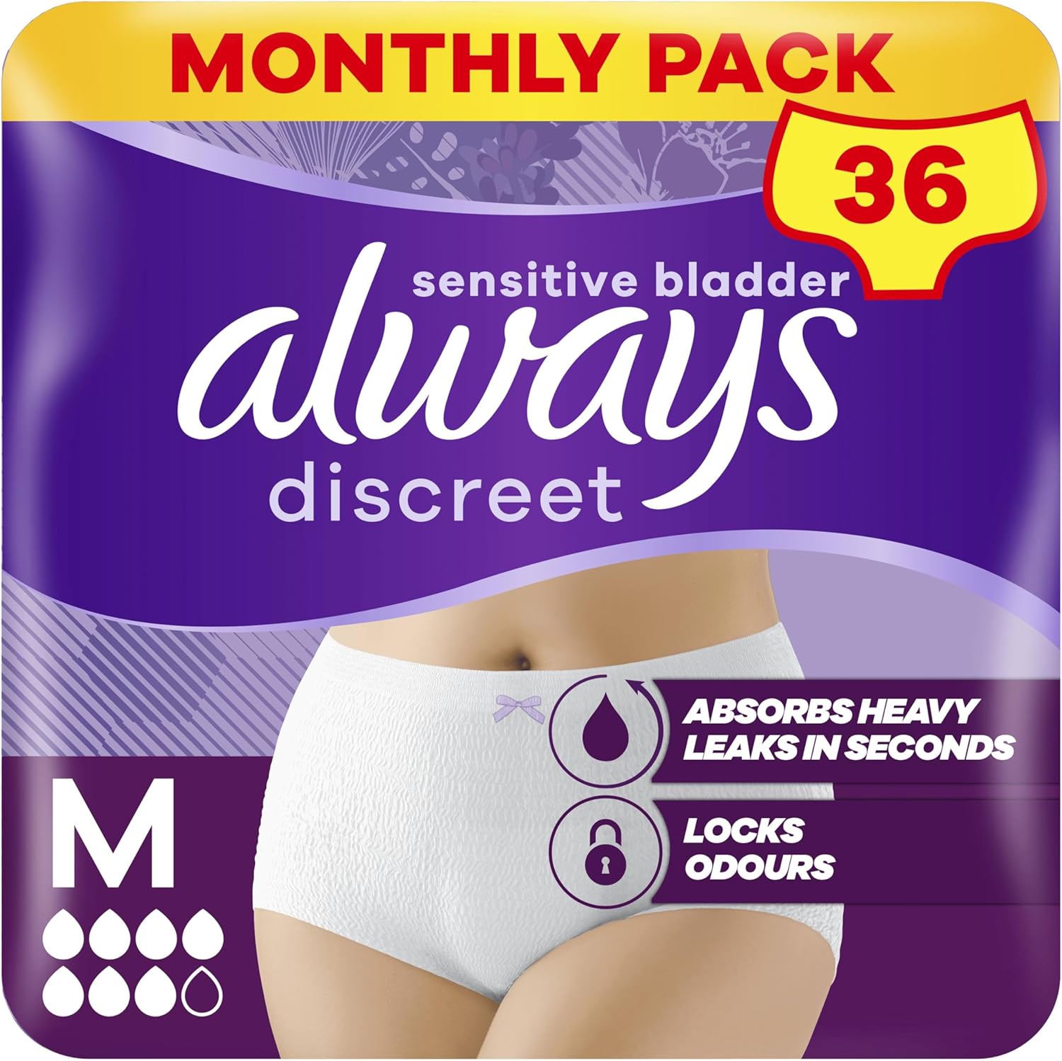Detalle de Discreet incontinence pants for women