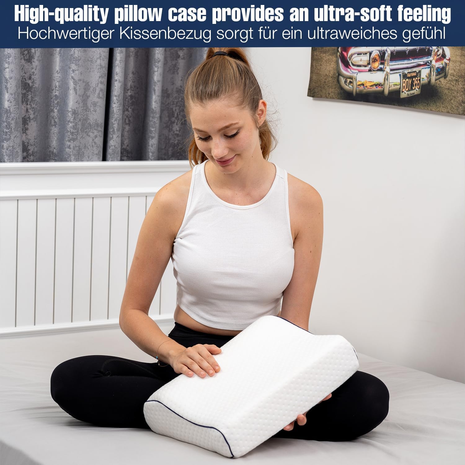 Thumbnail 5 de alkamto Travel Pillow – Ergonomic Memory Foam Neck Support for Travel, Camping and Hotels
