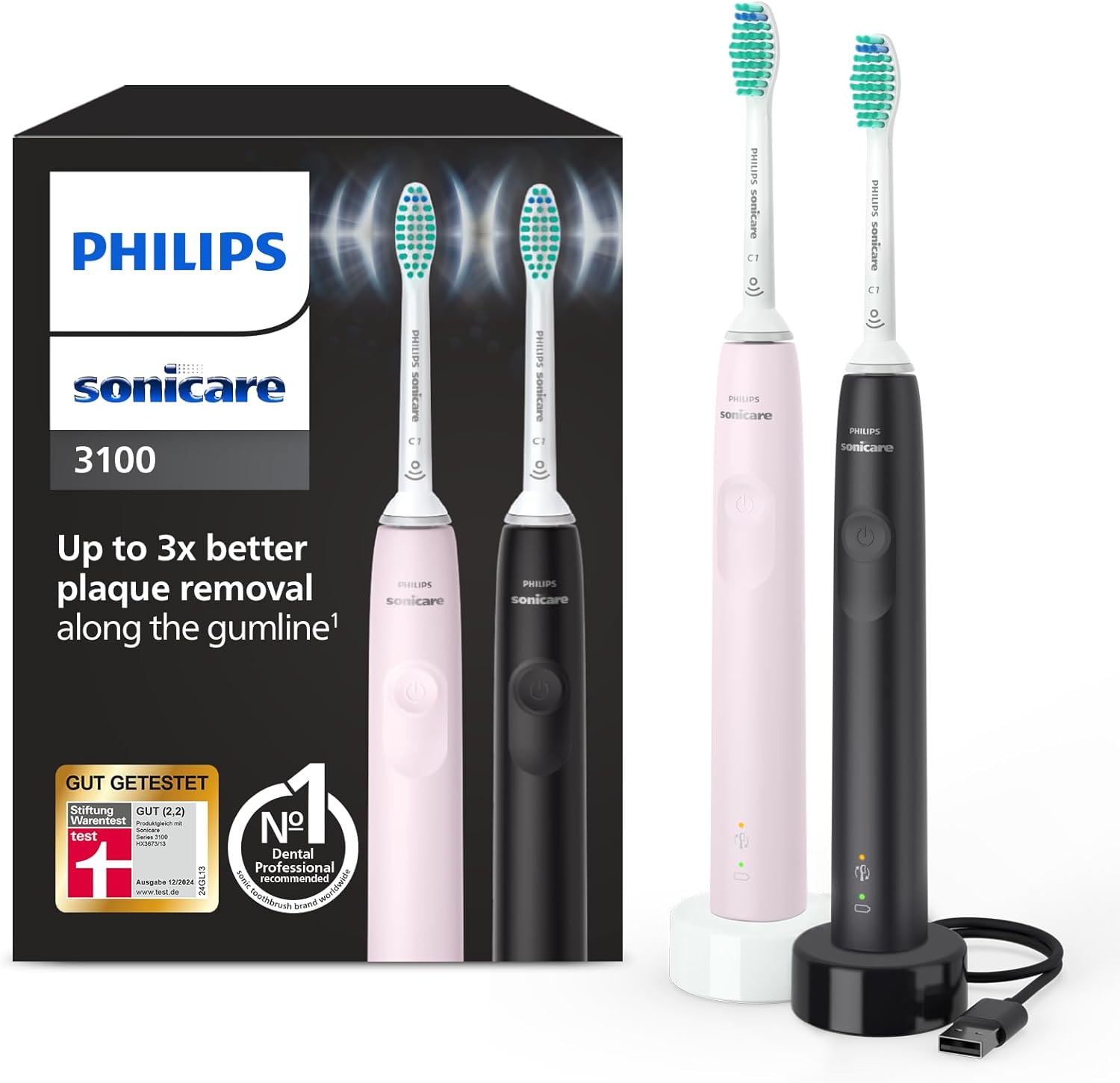 Philips Sonicare 3100 elektrische Zahnbürste 62.000/min