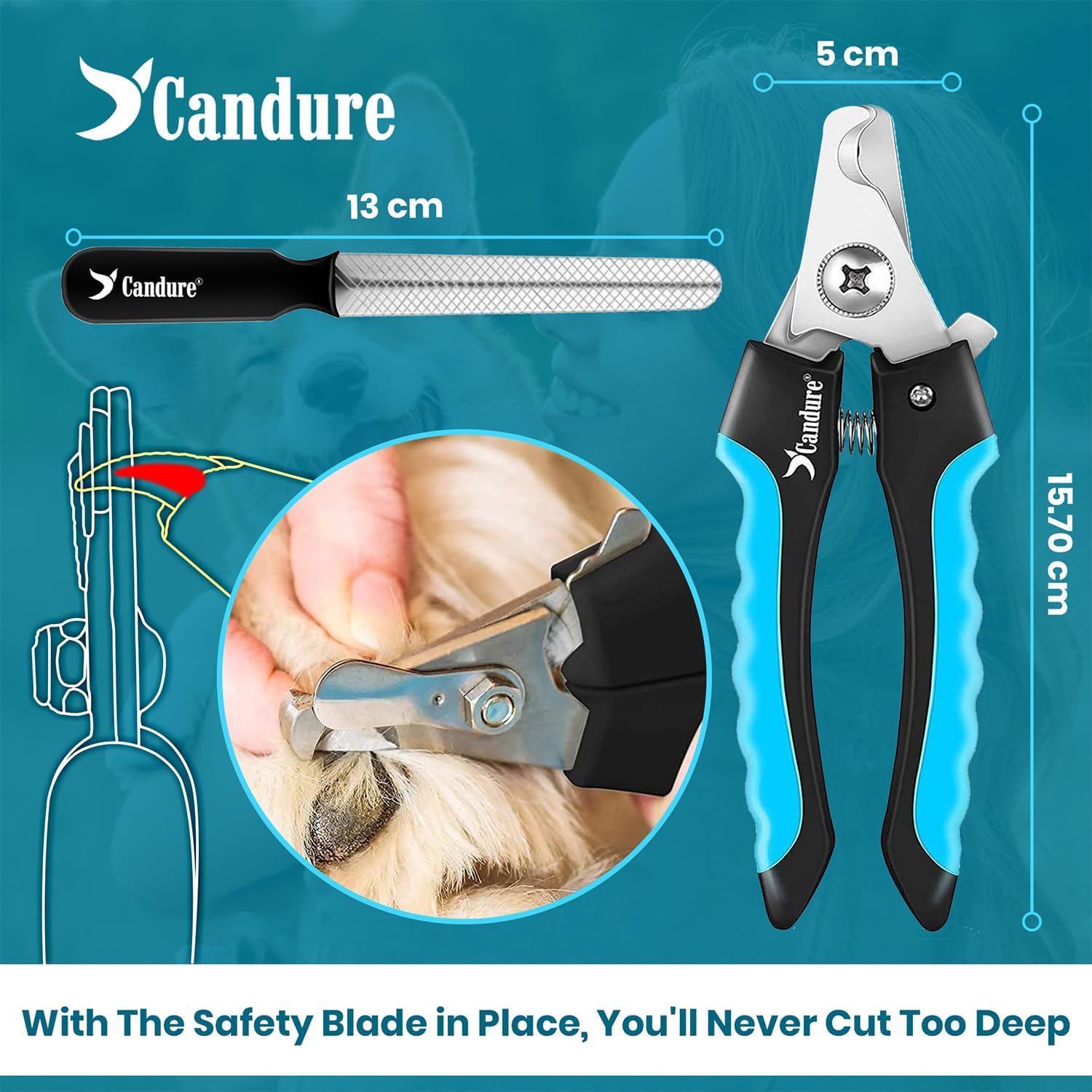 Detalle de Candure Dog Nail Clippers 6 inch