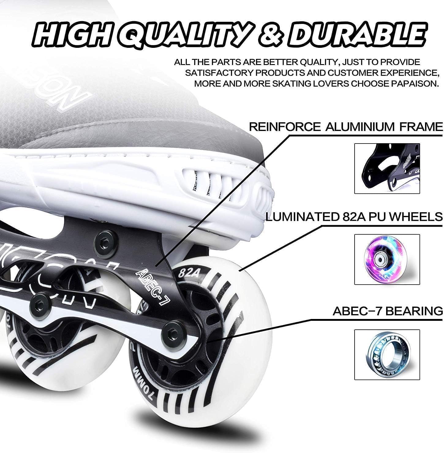 Thumbnail 3 de PAPAISON Adjustable Inline Skates ⚙
