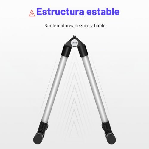 Detalle de Donner DS-1: Soporte de suelo plegable para guitarra, bajo, uke y más
