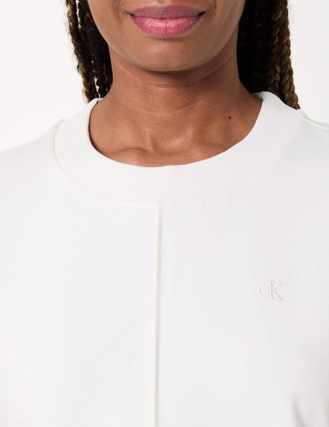 Detalle 2 de Calvin Klein Vestido Tipo Camiseta Mujer Punto Milano