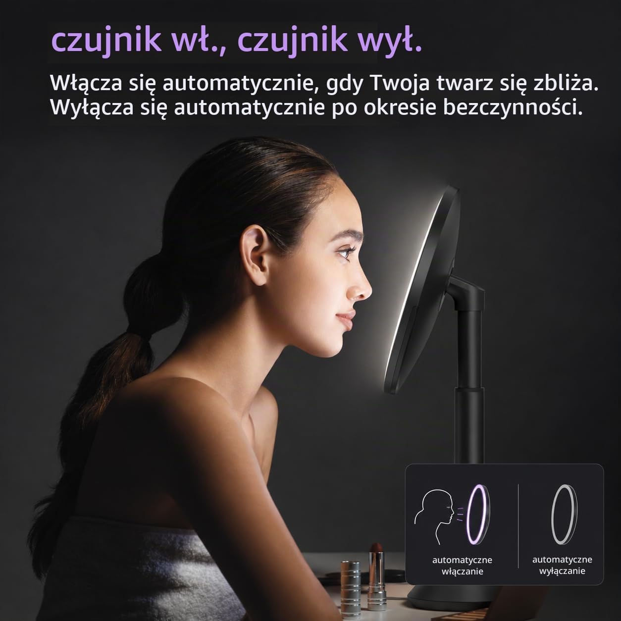 Thumbnail 6 de simplehuman ST3052 lusterko kosmetyczne 5x z czujnikiem i regulacją światła