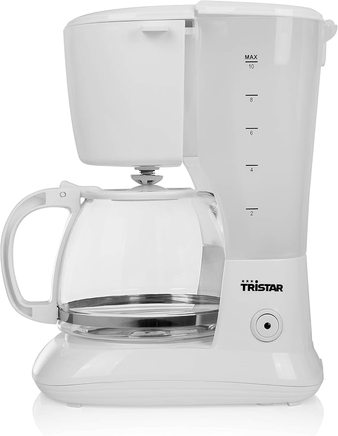 Detalle de Tristar CM-1252 Cafetera Blanca ☕️ 1.25L, Antigoteo