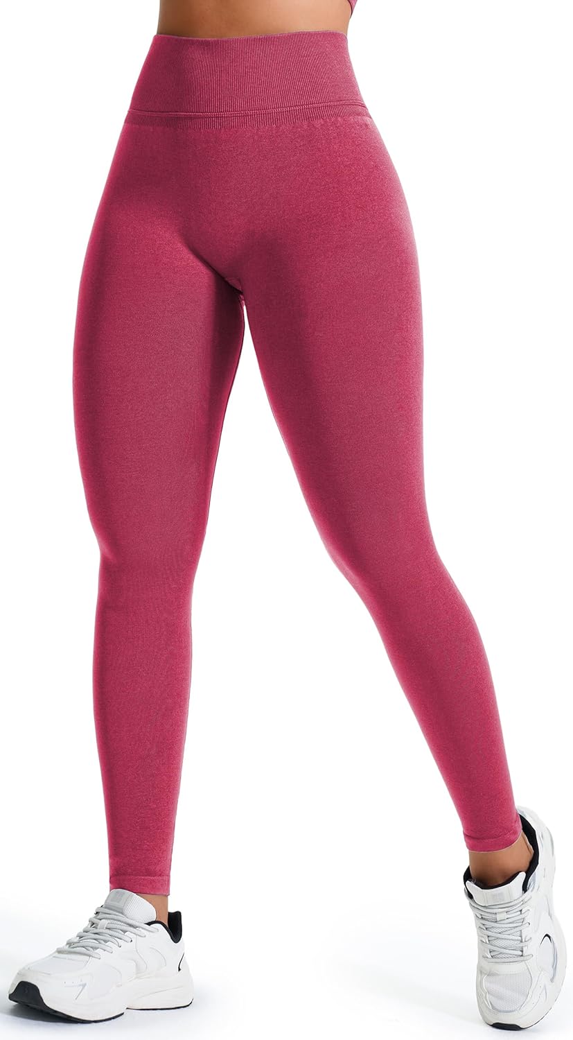 Thumbnail 1 de JOYSPELS Seamless Gym Leggings for Women – High Waisted Ruched Scrunch Bums Lifting Activewear