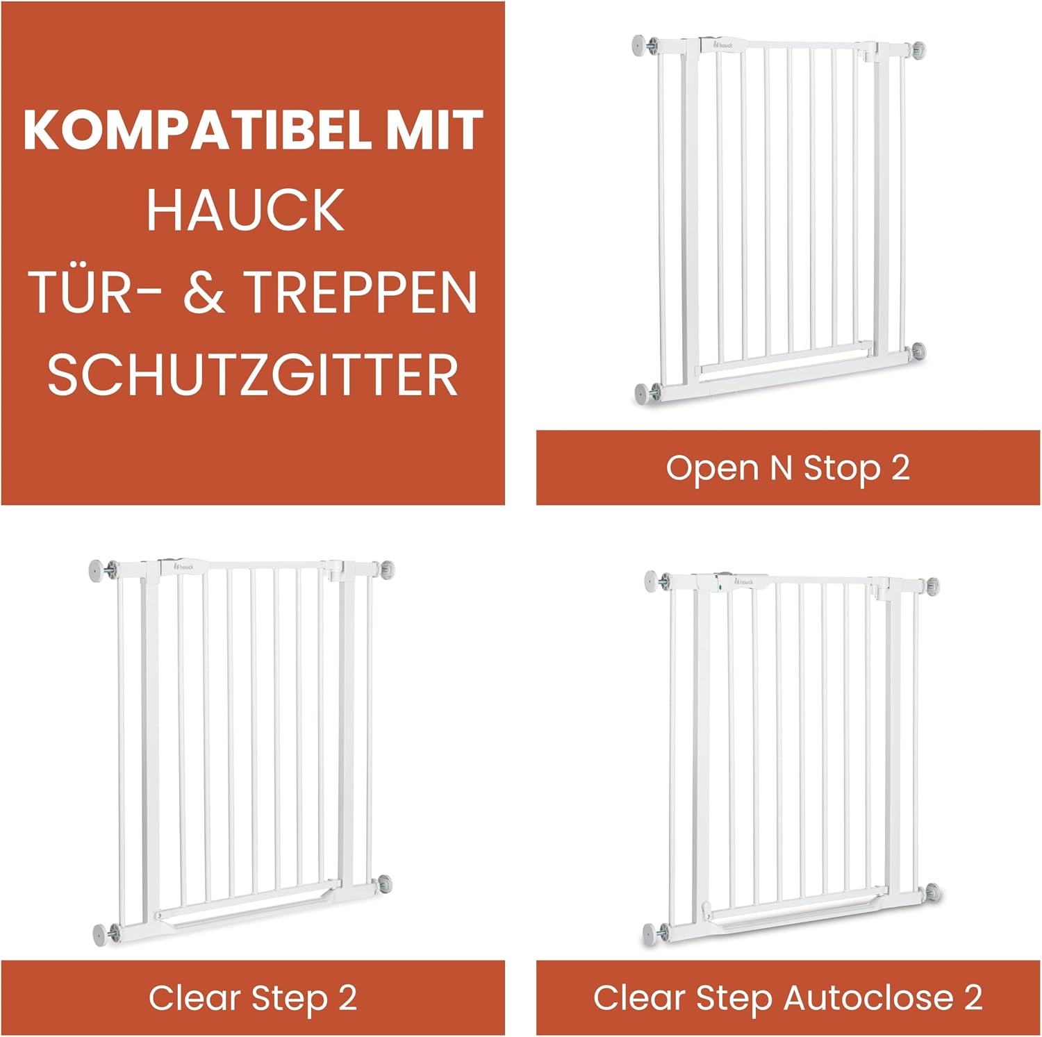 Thumbnail 2 de hauck 21 cm Verlängerung in Weiß – kompatibel mit Clear Step 2, Open N Stop 2 und weiteren Gittertypen