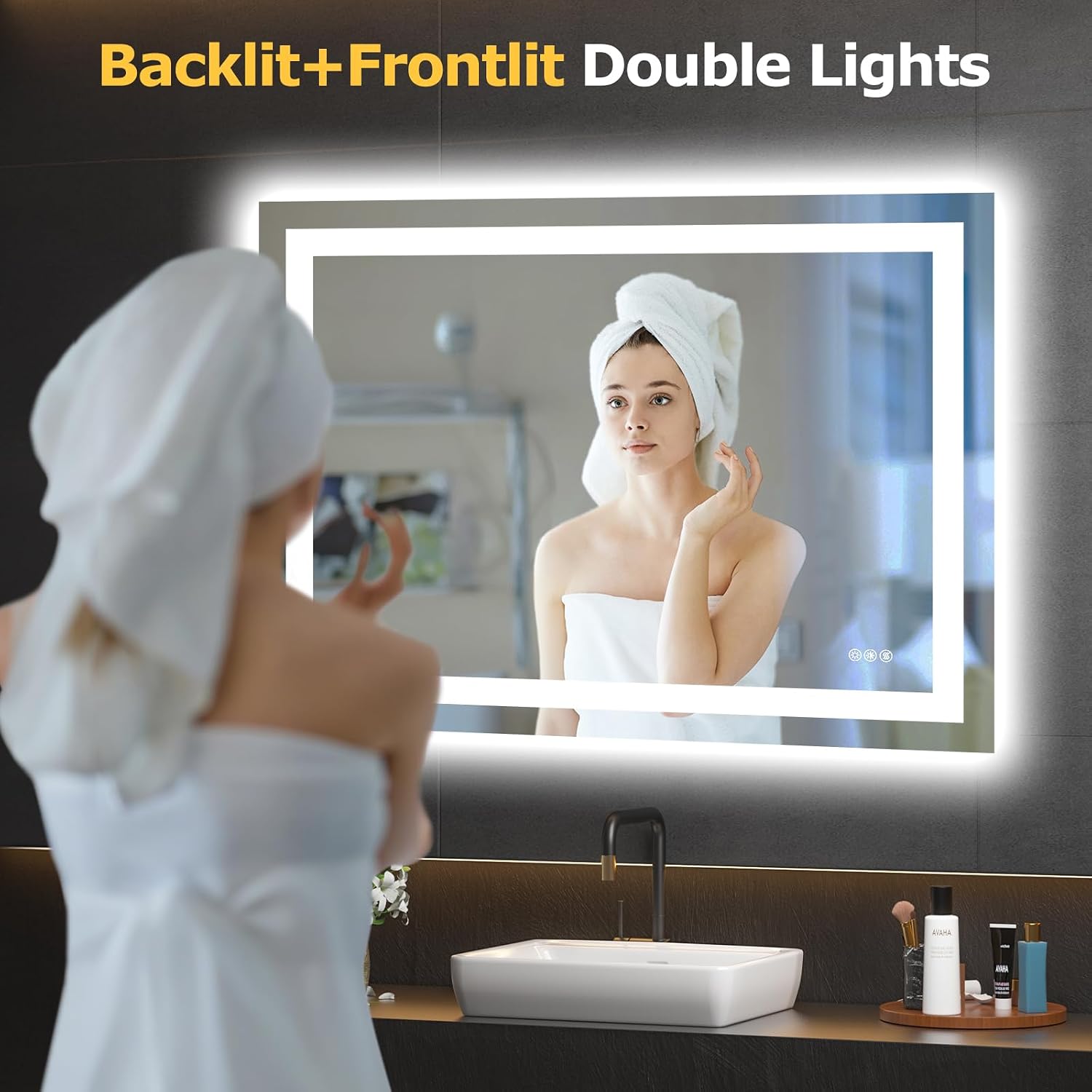Detalle 2 de Hivone 40X30 LED Bathroom Mirror