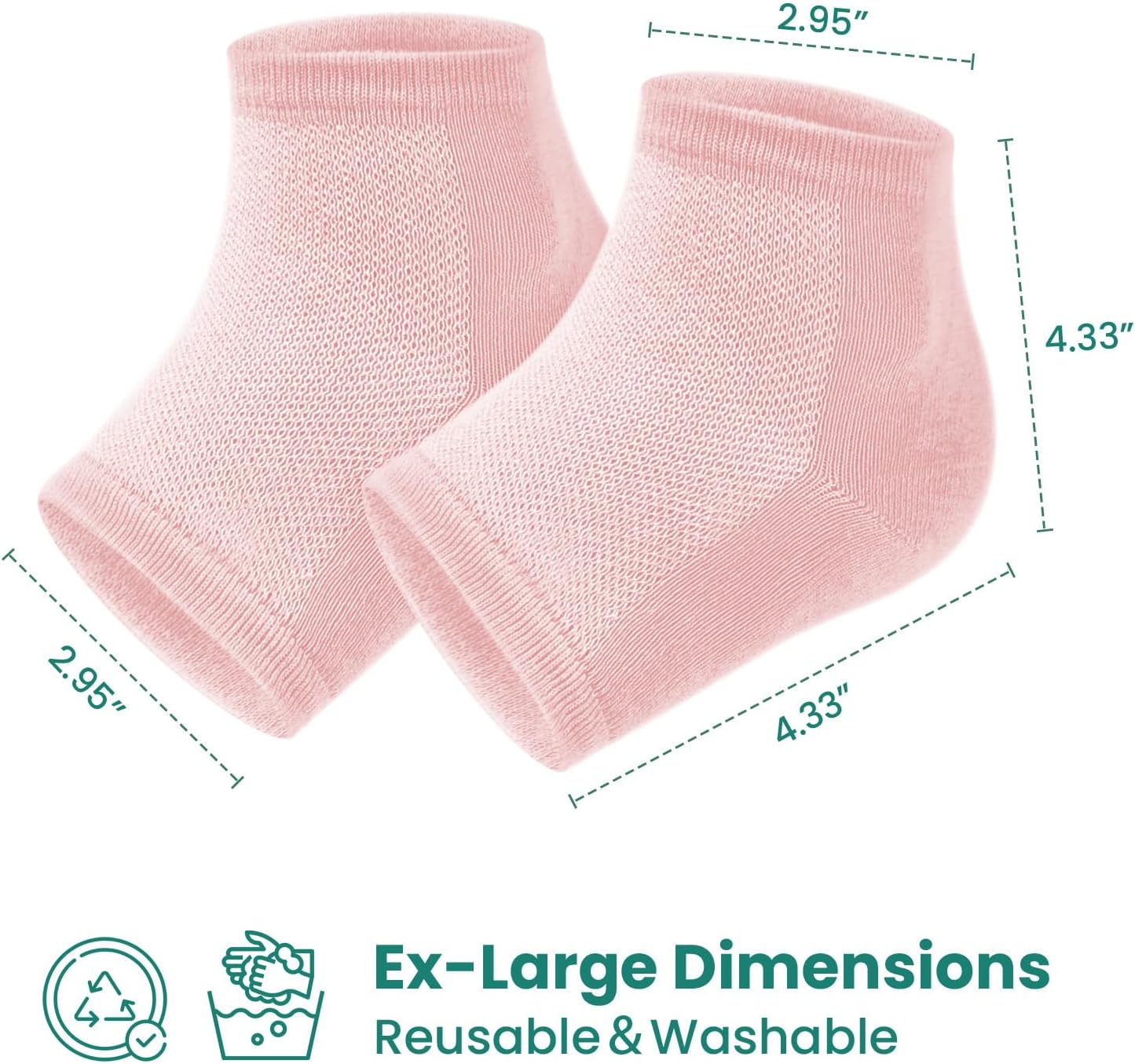 Thumbnail 3 de Welnove Moisturizing Heel Socks 2 Paar Aloe