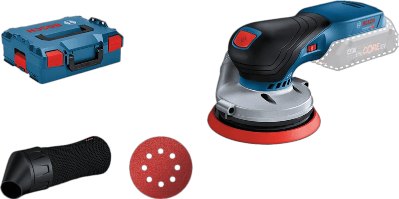 Detalle de Bosch Professional GEX 18V-125 (ohne Akku) – kabelloser Exzenterschleifer