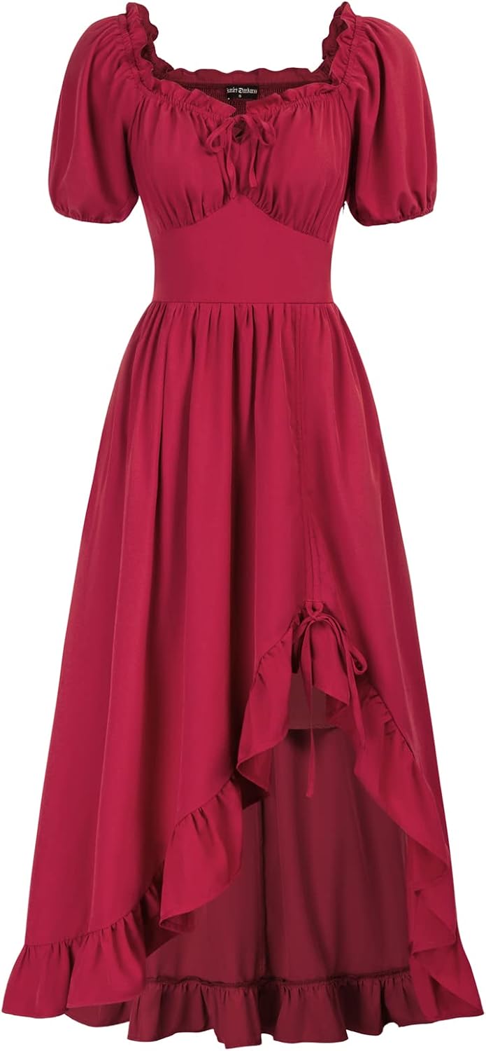 Detalle de Scarlet Darkness Renaissance Dress