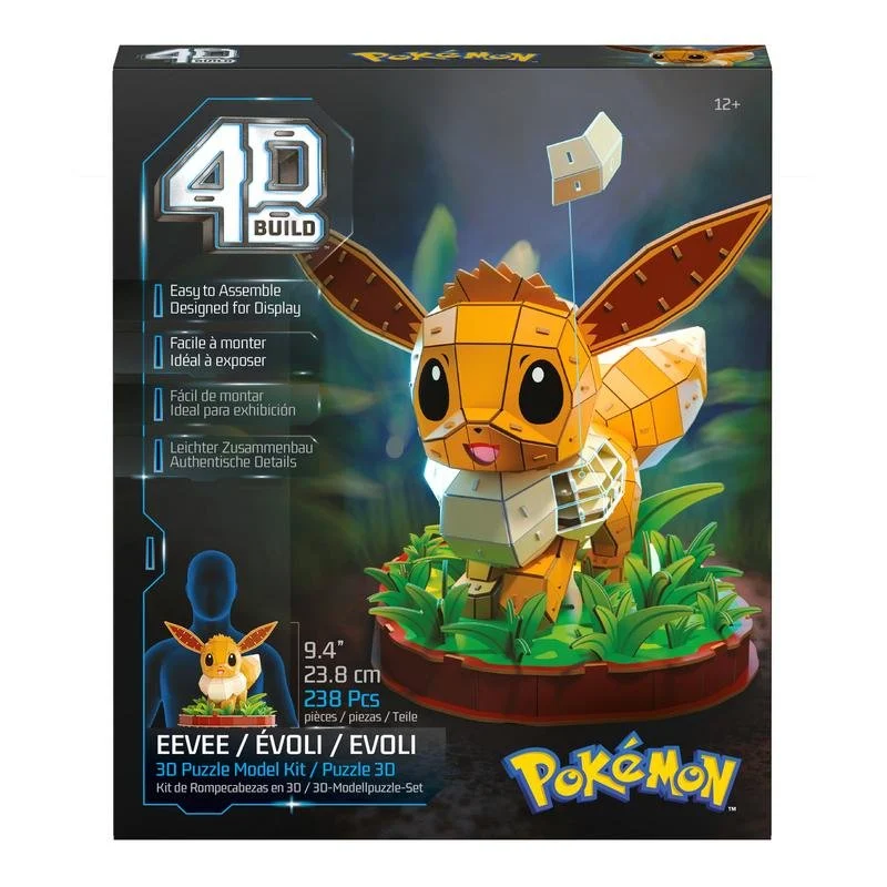 Detalle de Rompecabezas 3D Eevee de Pokémon (238 piezas) de Spin Master