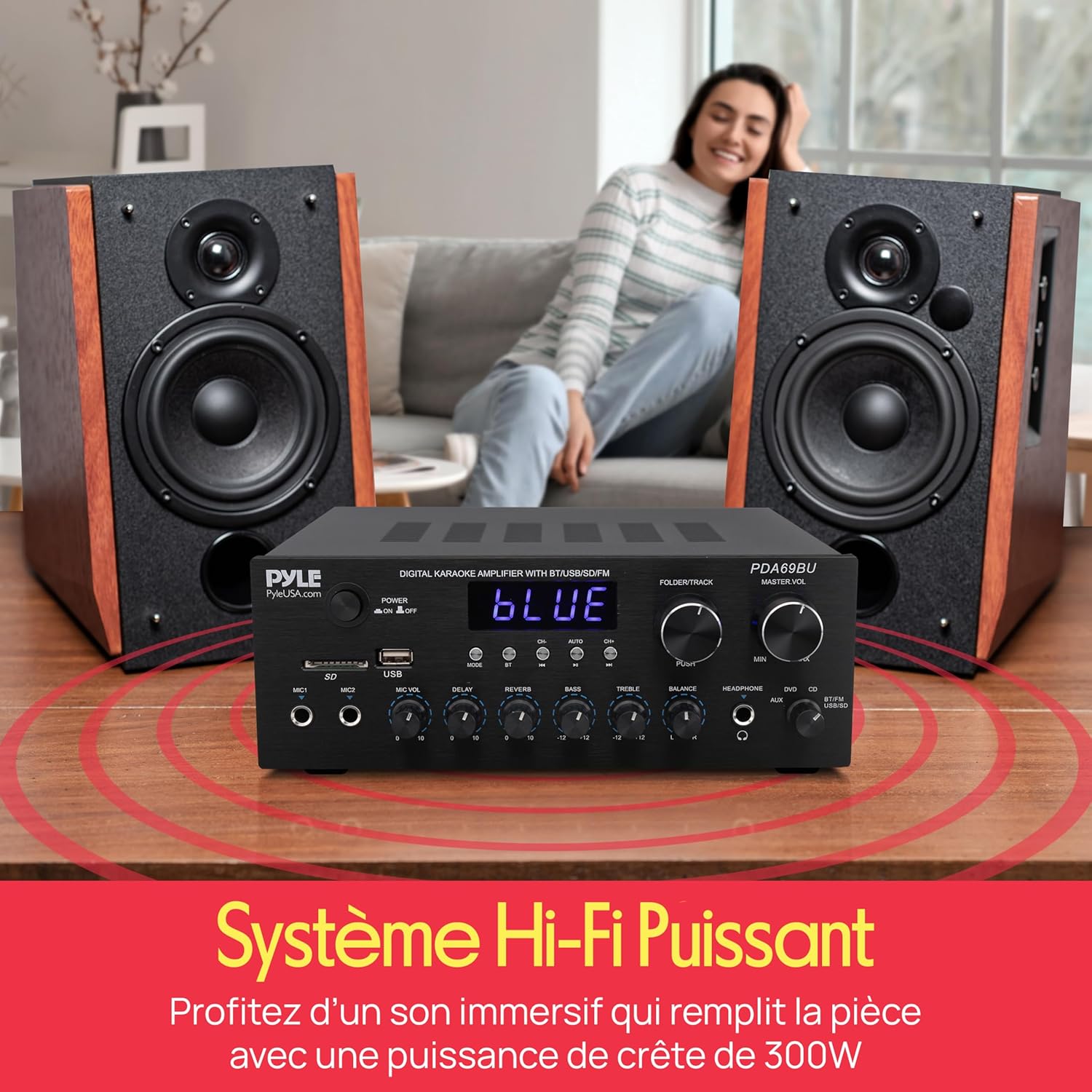 Thumbnail 5 de Pyle Ampli Bluetooth 300W 🎧