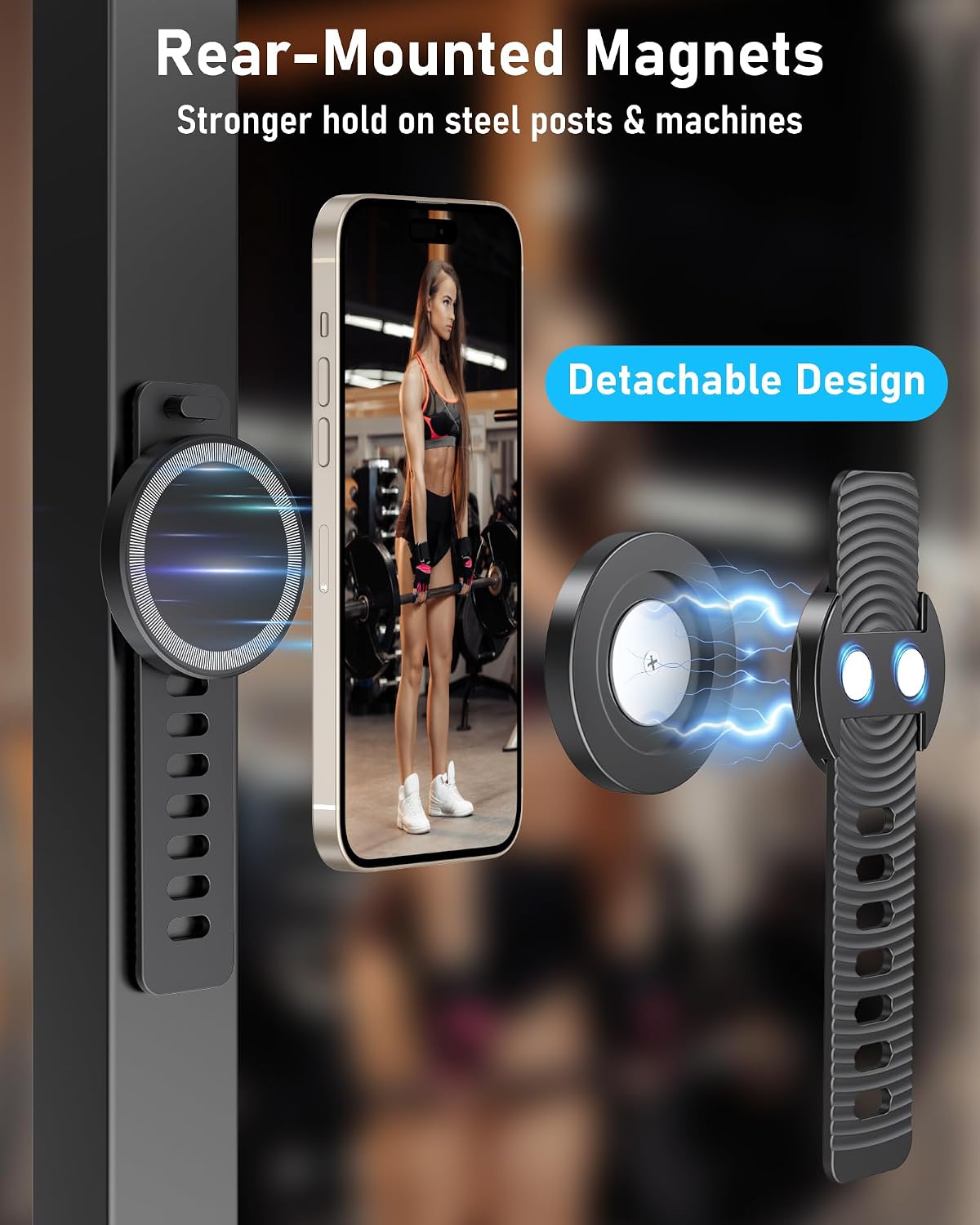 Thumbnail 2 de Stroller Phone Holder with MagSafe Compatibility and 17x N52 Magnets