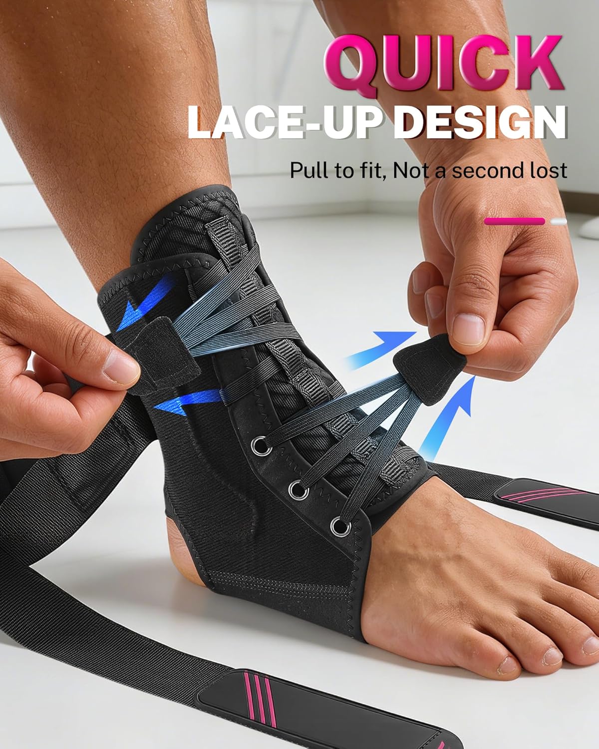 Detalle de Fitomo 1.5mm Ultra-Thin Ankle Support: Slim, Breathable Recovery for Daily and Sports Use