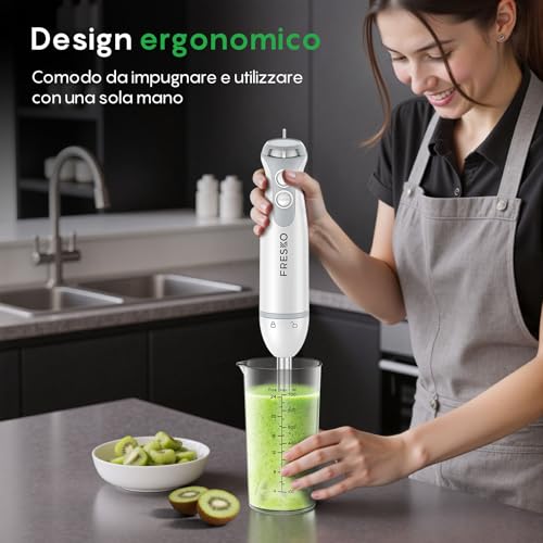 Detalle de Frullatore ad immersione 4-in-1 Fresko 1000W in acciaio inox 304