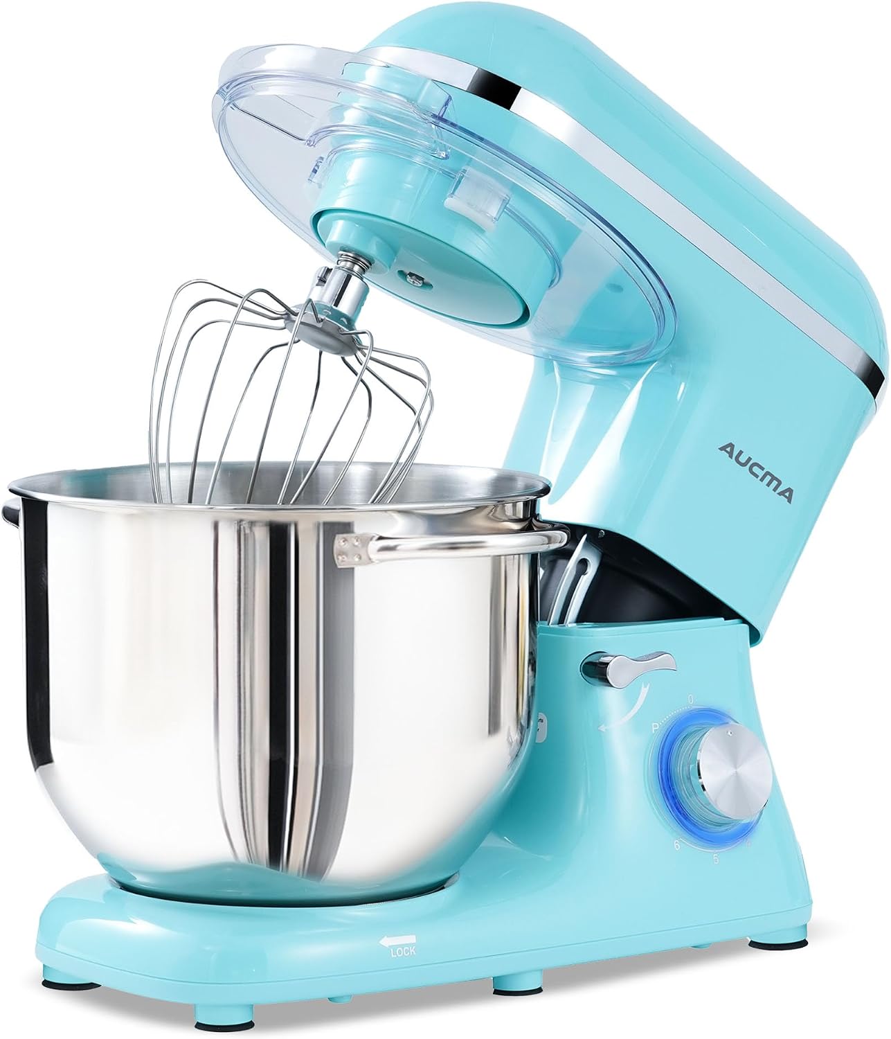 Detalle de Aucma Stand Mixer 7.5L, 1400W kitchen mixer 🥣