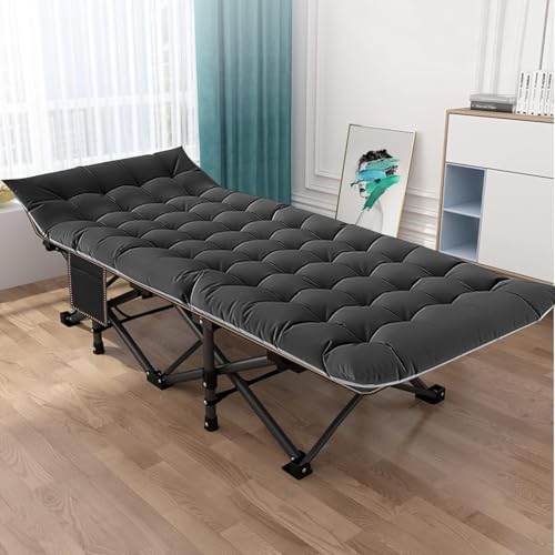 Detalle de MOPHOTO Übergroßes Faltbares Campingbett für Erwachsene – XXL 198 x 81 cm