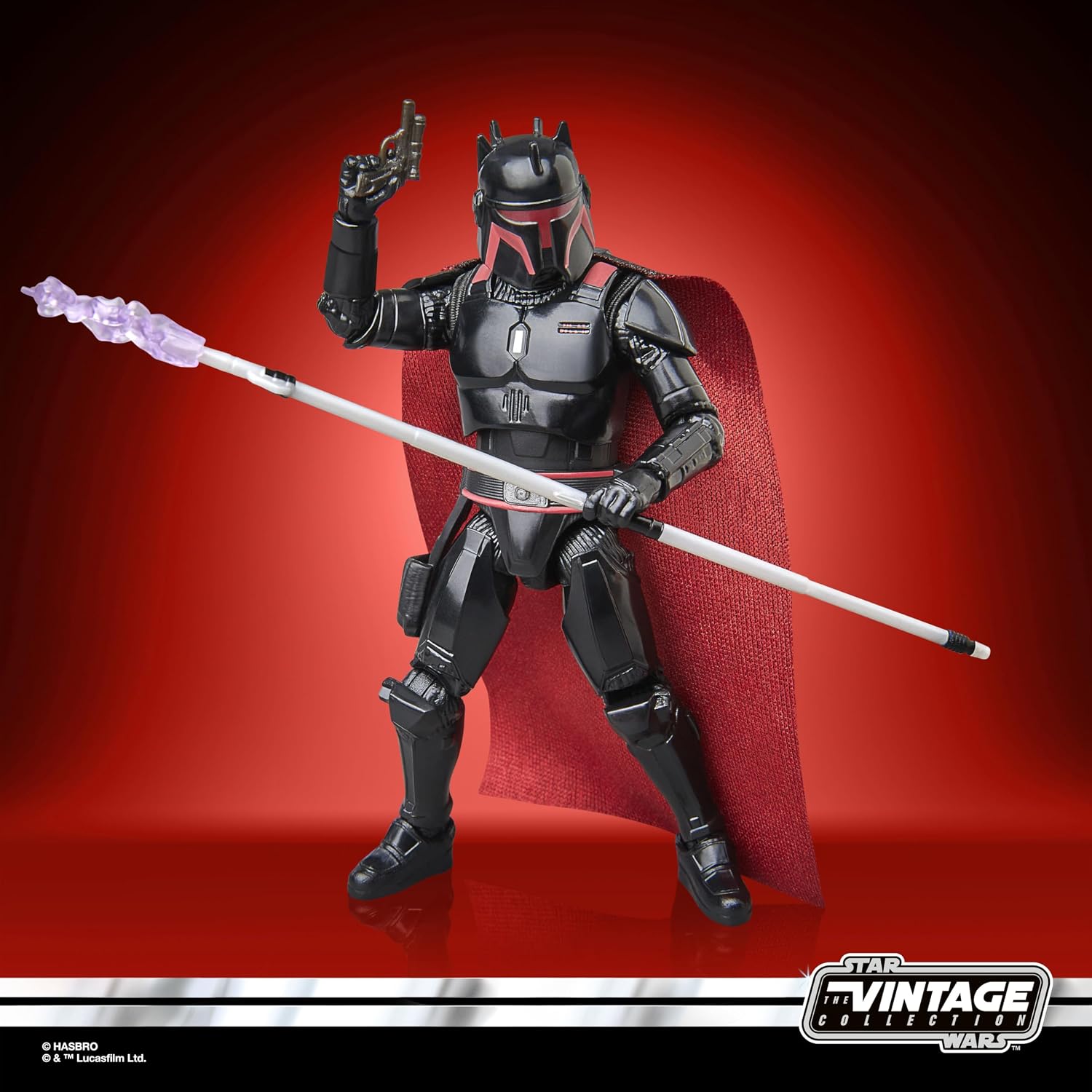 Detalle 2 de Star Wars The Vintage Collection Moff Gideon (armatura Dark Trooper) Hasbro, action figure 9,5 cm