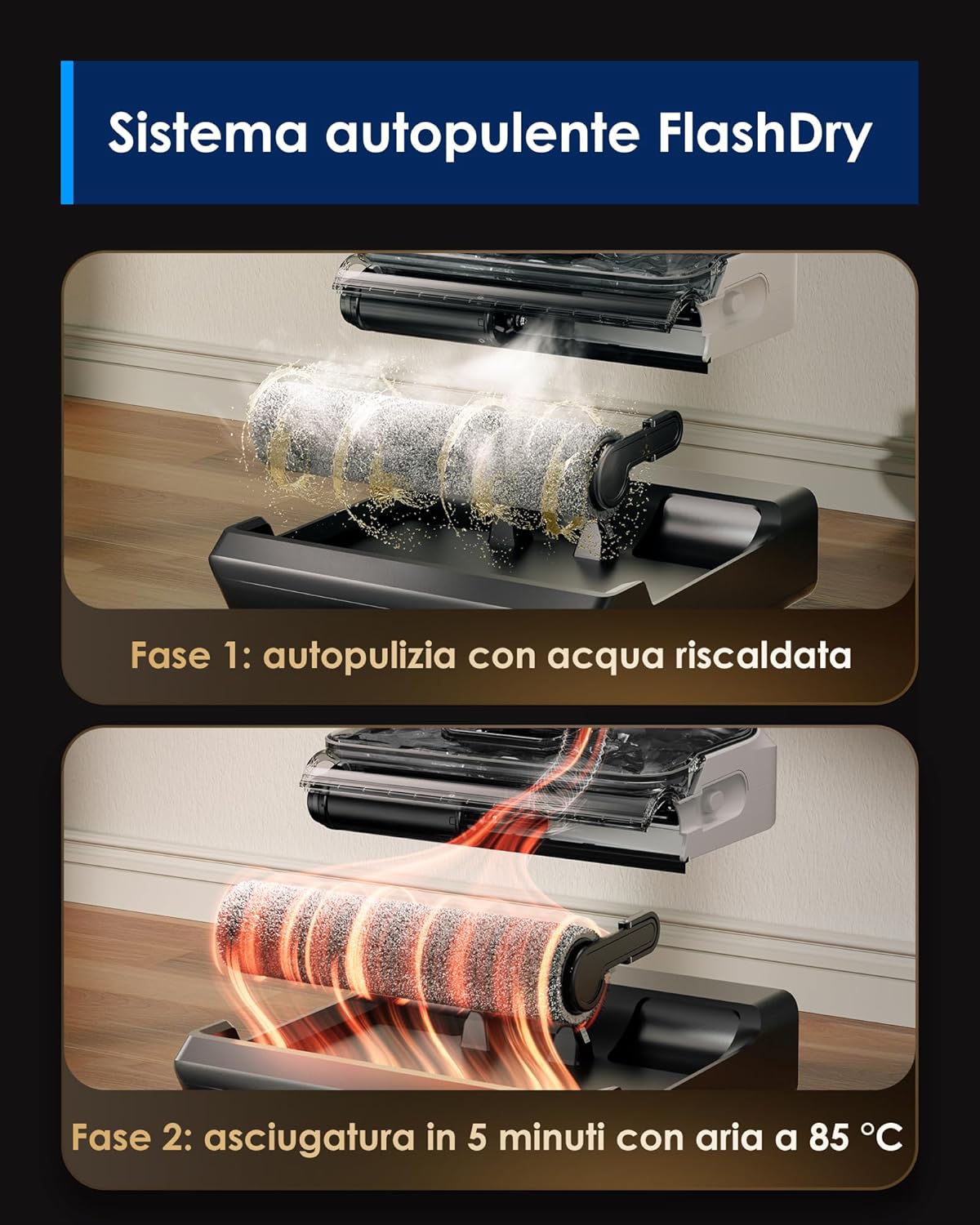 Thumbnail 4 de Tineco FLOOR ONE Switch S6 Stretch Breeze (Stretch S6 Combo) – pulitore 2-in-1 per pavimenti a umido e a secco