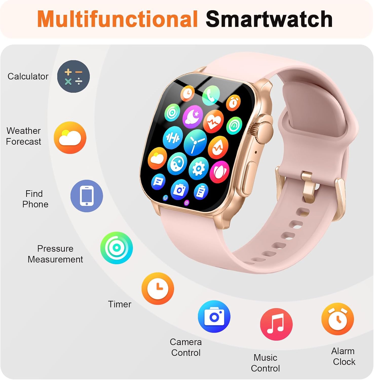 Thumbnail 6 de Smart Watch for Women: Answer/Make Call with 2.01" AMOLED Curved Screen