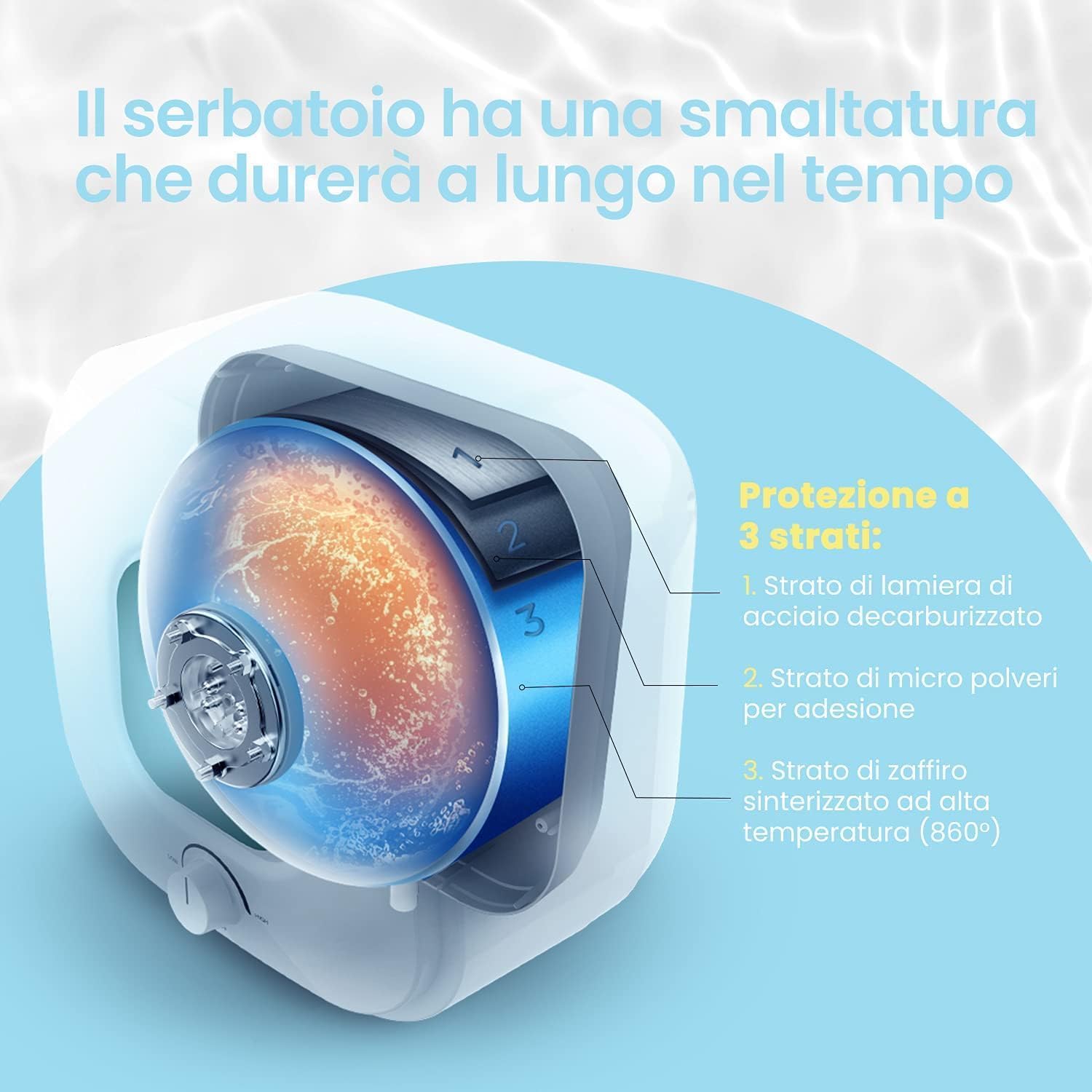 Detalle de COMFEE' Scaldabagno Elettrico 10 Litri – D10-15VEO: compatto, sicuro e semplice da installare