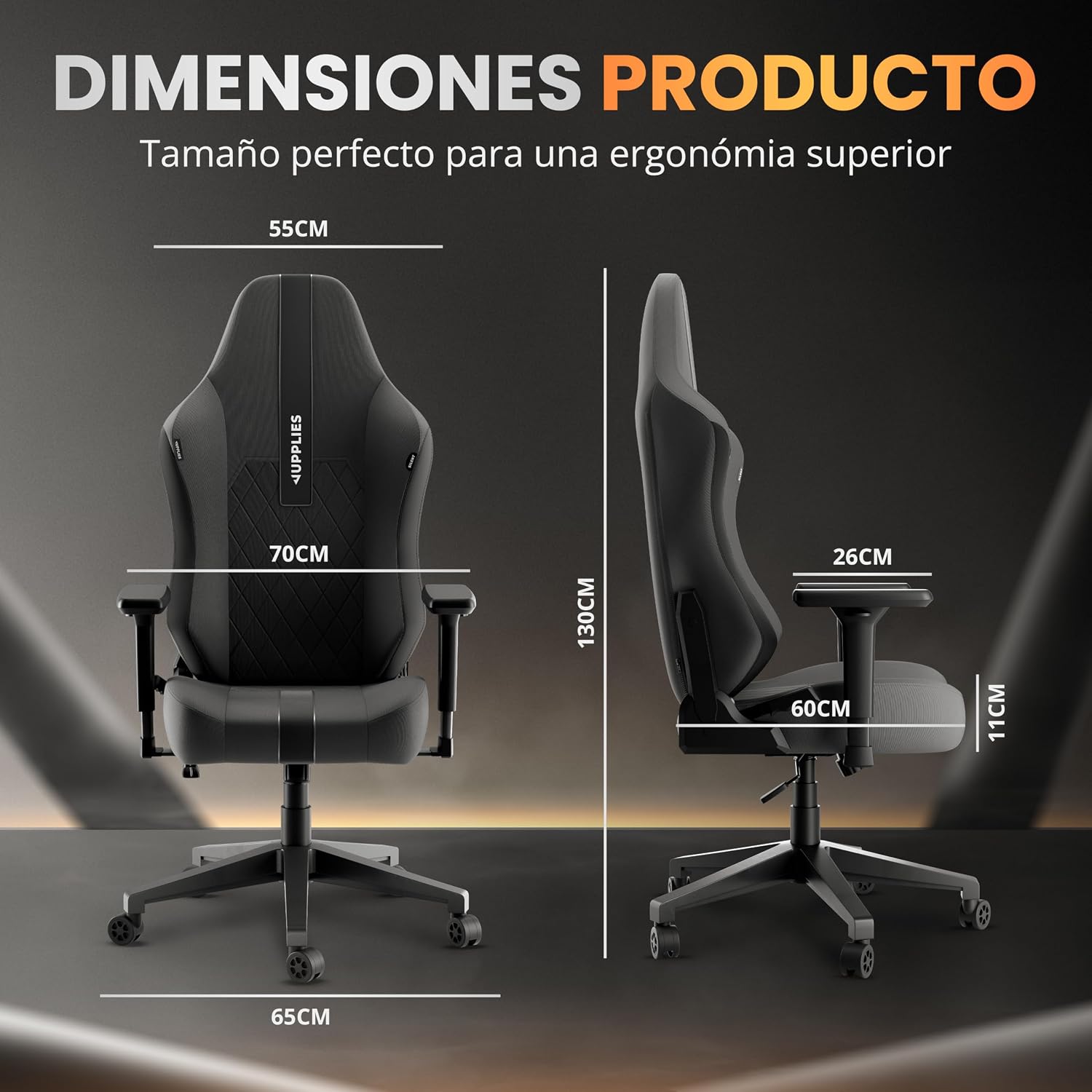 Thumbnail 2 de JUPPLIES Silla Gaming Premium 160° 150 kg