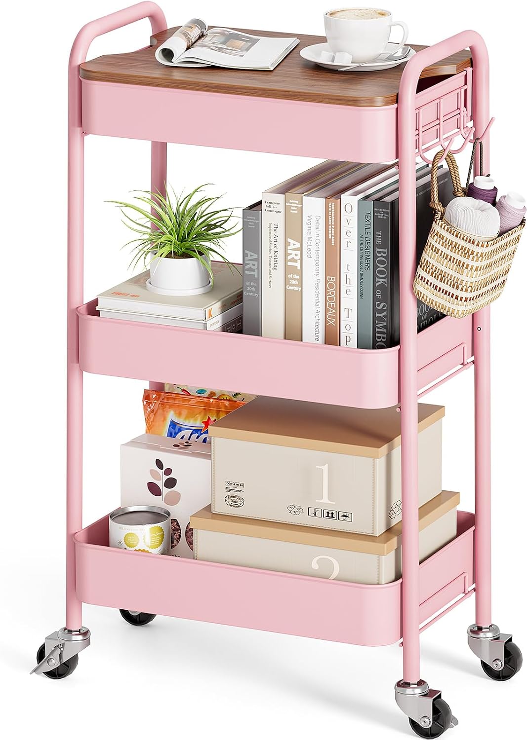 KINGRACK Carrello Portatutto 44x30,5x79 cm