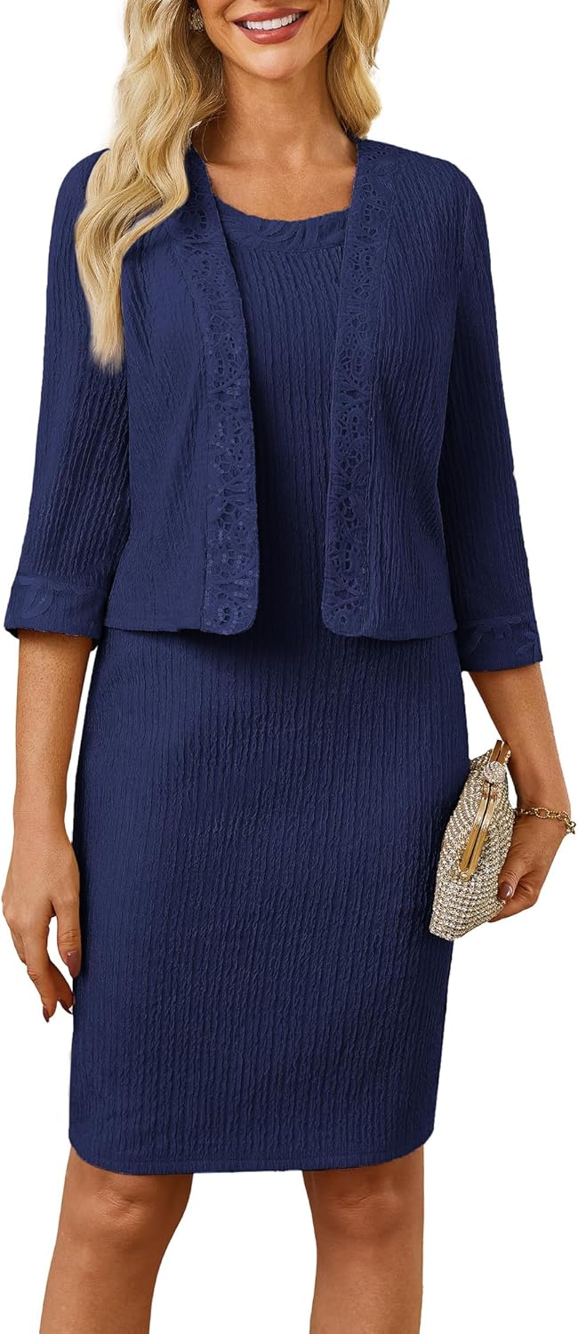 GRACE KARIN Robe midi élégante 2 pièces