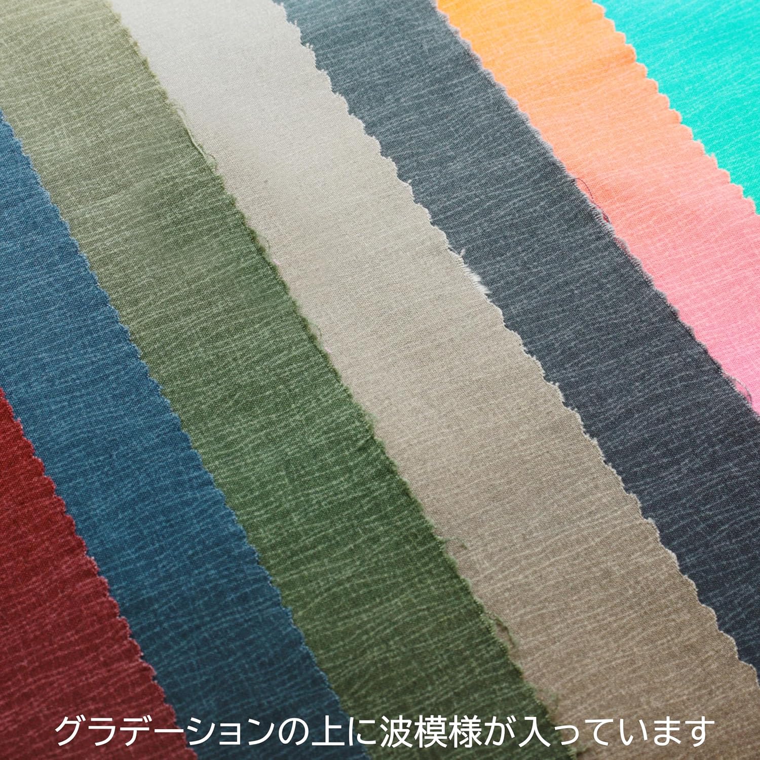 Detalle 2 de 日本紐釦貿易 DD11216-501 ハワイアンシーチング生地 綿100%・グラデーションプリント