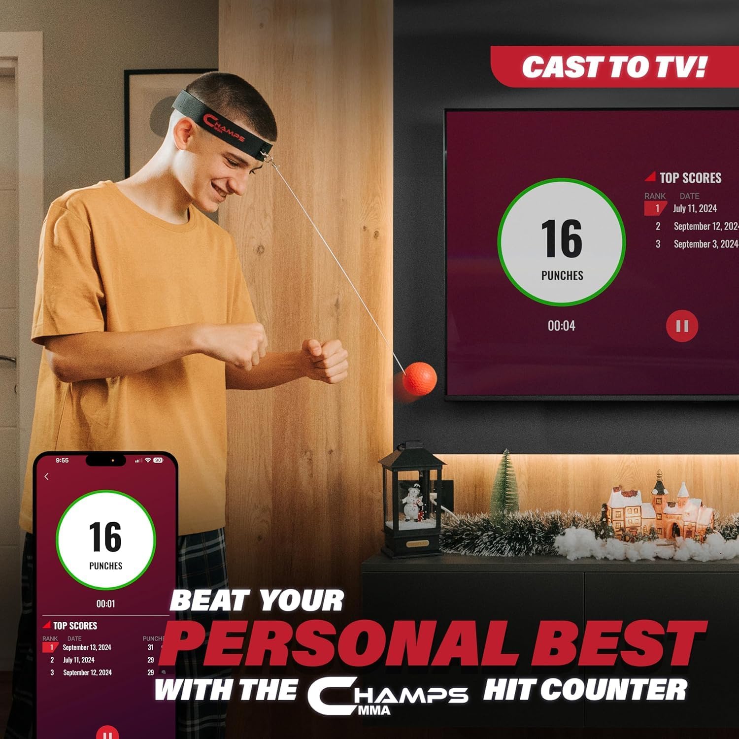 Thumbnail 3 de Champs MMA Boxing Reflex Ball Set 4 balls 🥊