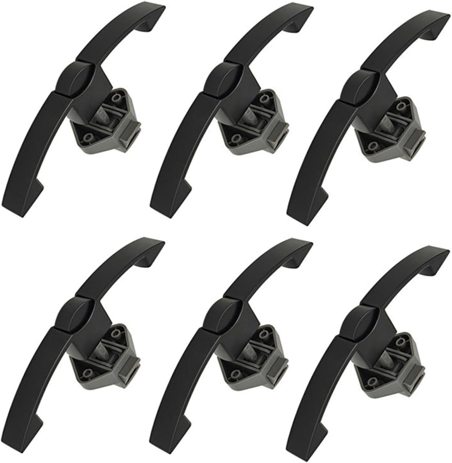 Thumbnail 6 de MTSmart 6 Stück Wohnmobil Schlösser – Druckknopfriegel mit Griff aus Metall, 160 mm Grifflochabstand