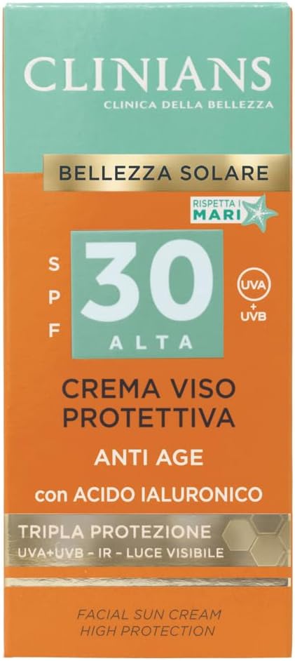 Detalle de CLINIANS Crema Solare Viso Anti Age SPF30 75mL