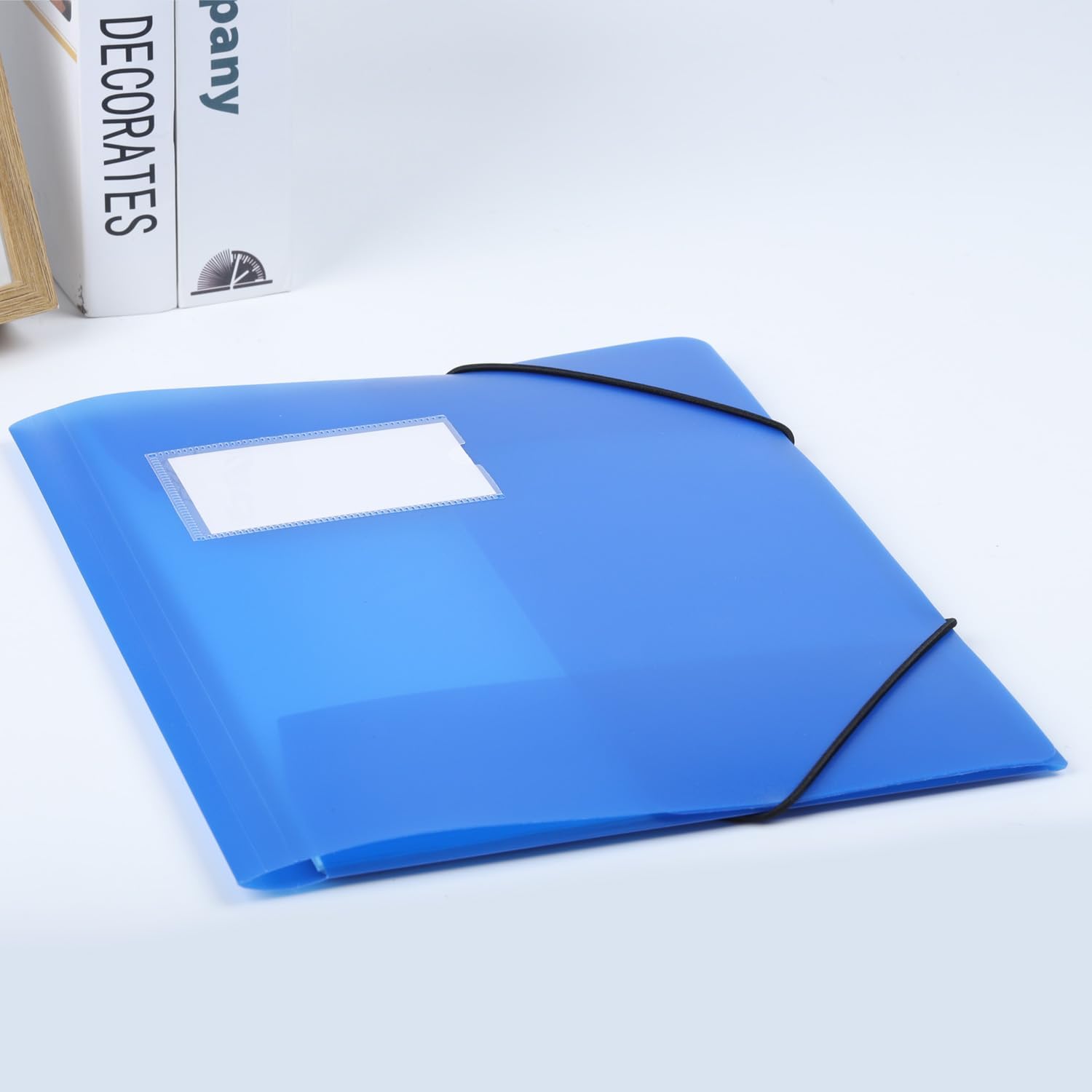 Thumbnail 6 de DoocliB Sammelmappe A4 3er Set – Eckspannermappe aus Kunststoff, Gummizug, Blau (3 Stück)