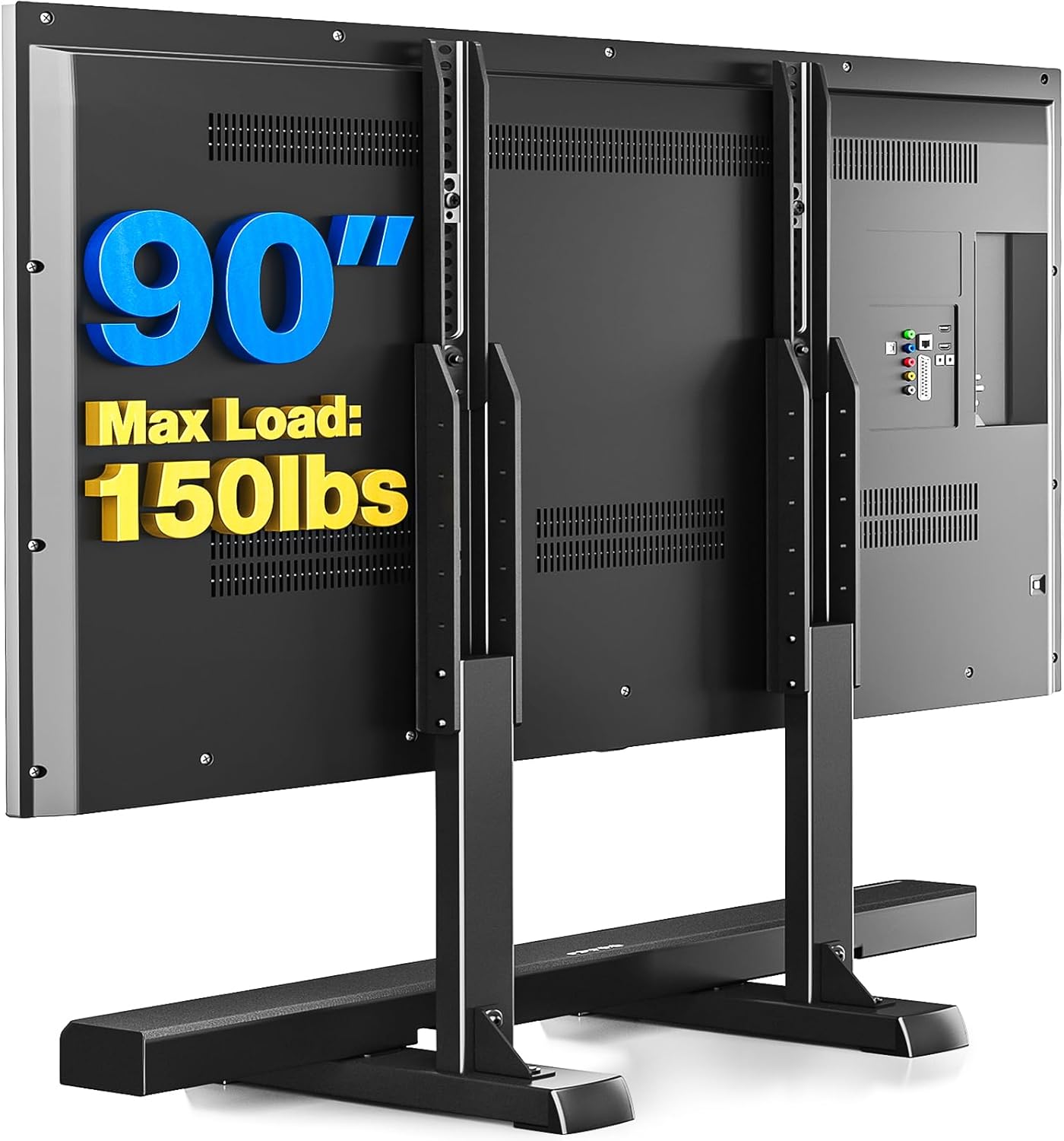 Detalle de Rfiver Universal TV Legs Tabletop Stand, Height-Adjustable Steel Base