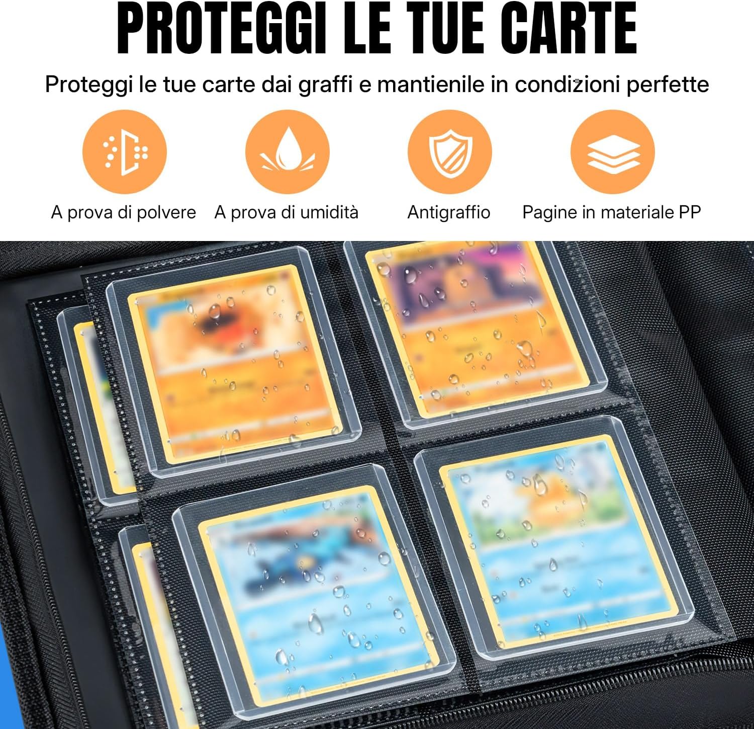 Thumbnail 3 de Tolesum Organizzatore decorativo e contenitore per toploader (112 scomparti) con 10 top loader – Cachi
