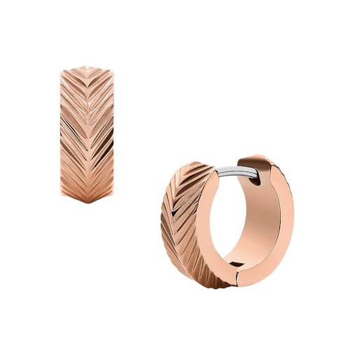 Thumbnail 2 de FOSSIL Pendientes Rosa Coral en acero inoxidable 💍
