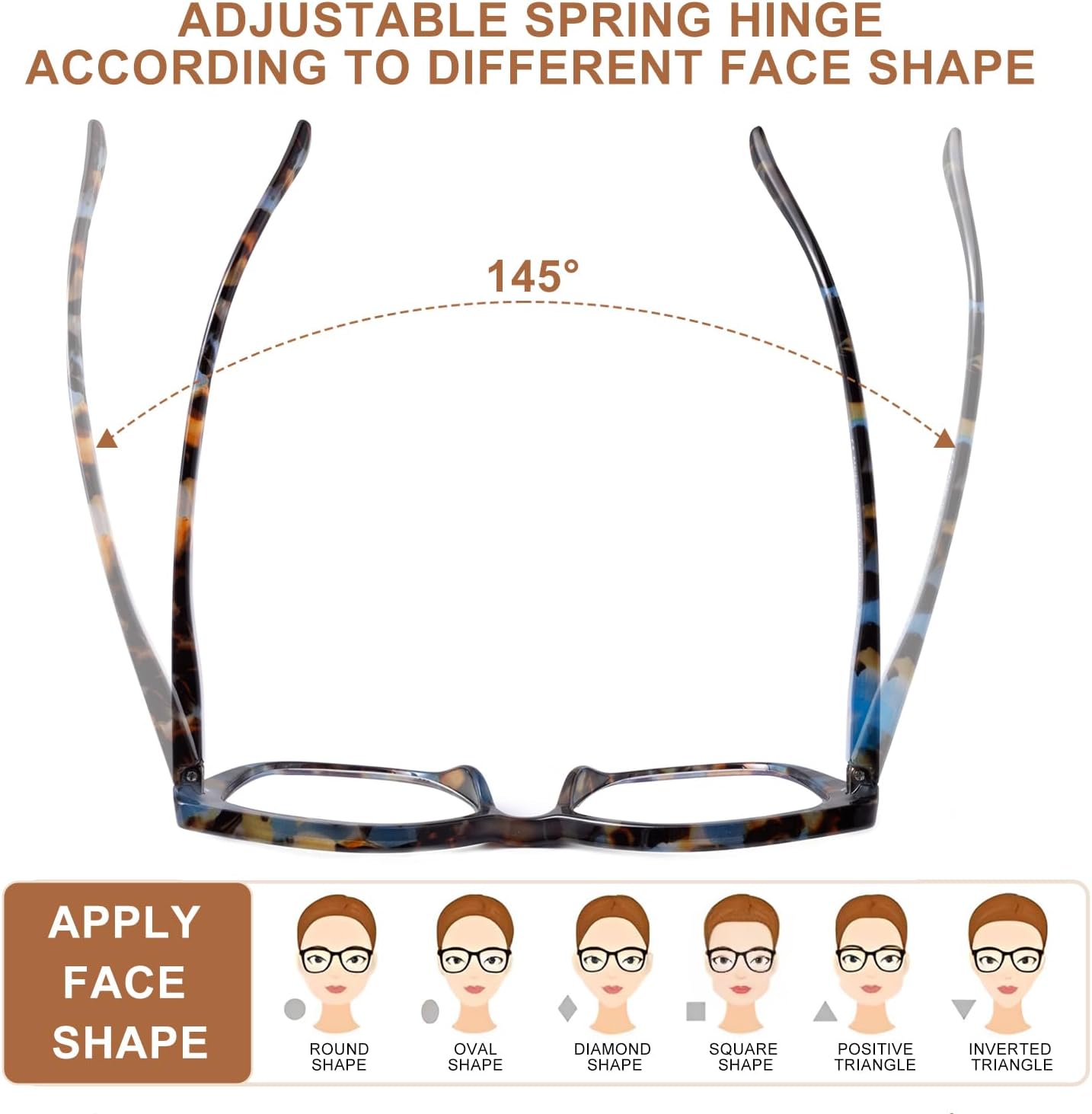 Thumbnail 4 de SKYWAY 2er-Pack Übergröße Lesebrille für Damen mit Blaulichtfilter (UV400) – quadratisch im Cat-Eye-Stil