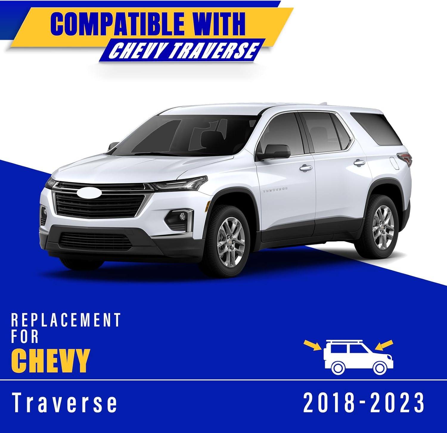 Thumbnail 4 de 3 Wipers Replacement 24"/20"/10" for Chevy Traverse