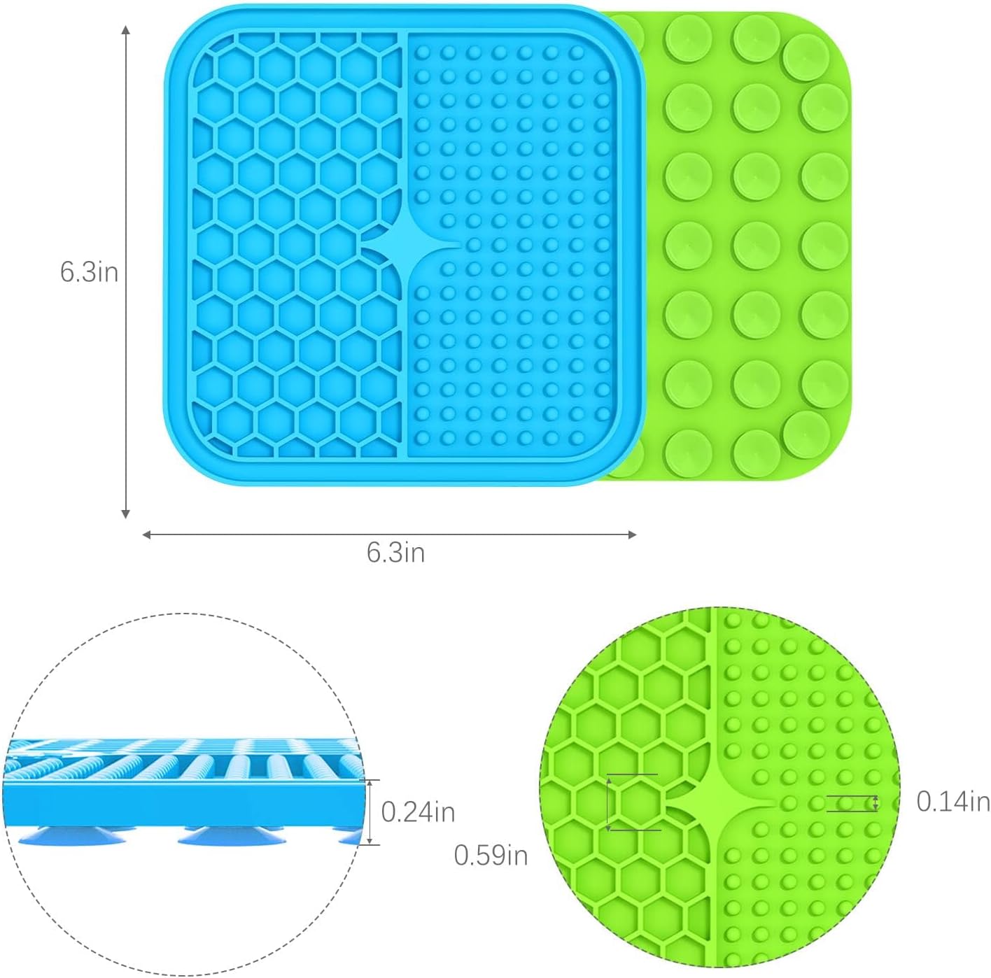 Thumbnail 5 de MateeyLife Tapis de Léchage 2pcs 15x15 cm