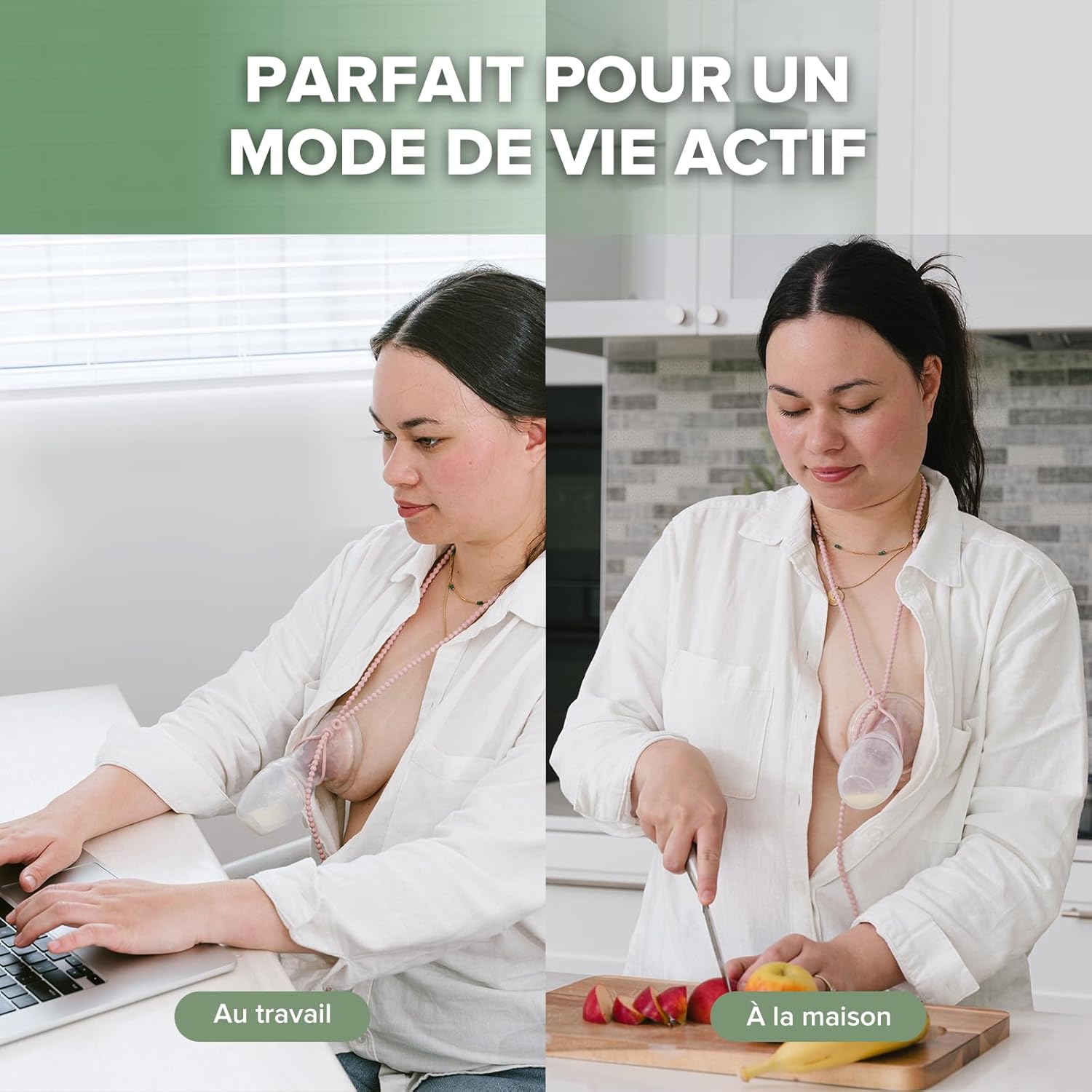 Thumbnail 6 de Tire-lait manuel Haakaa 100 ml en silicone transparent (recueil de lait) – format léger et pratique