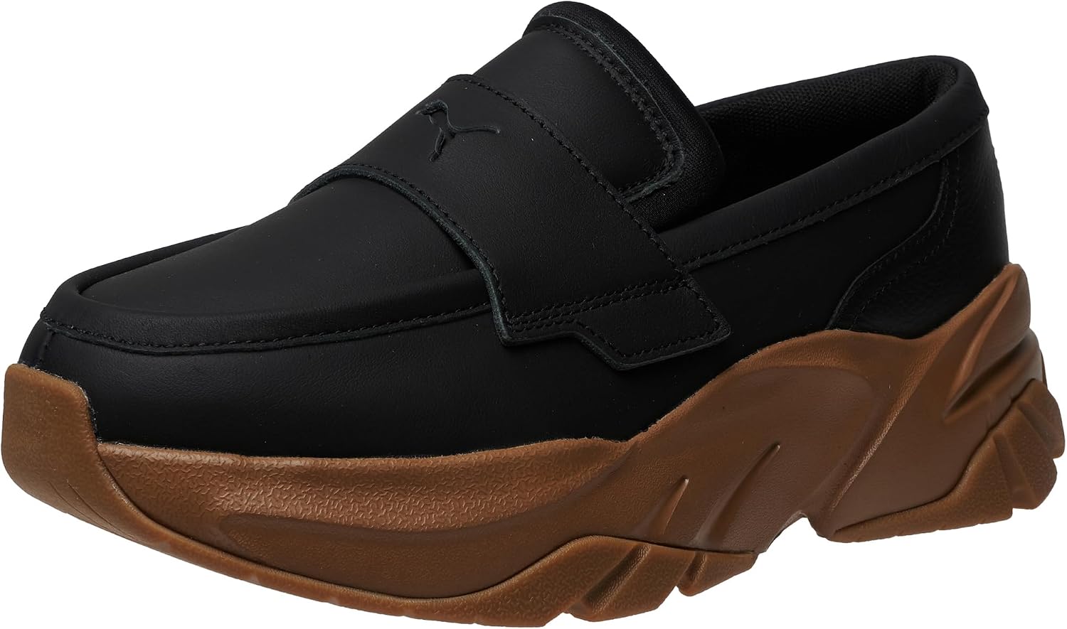 Detalle de PUMA SOPHYR 397730 レディースローファー 合成素材とレザー、EVAミッドソール