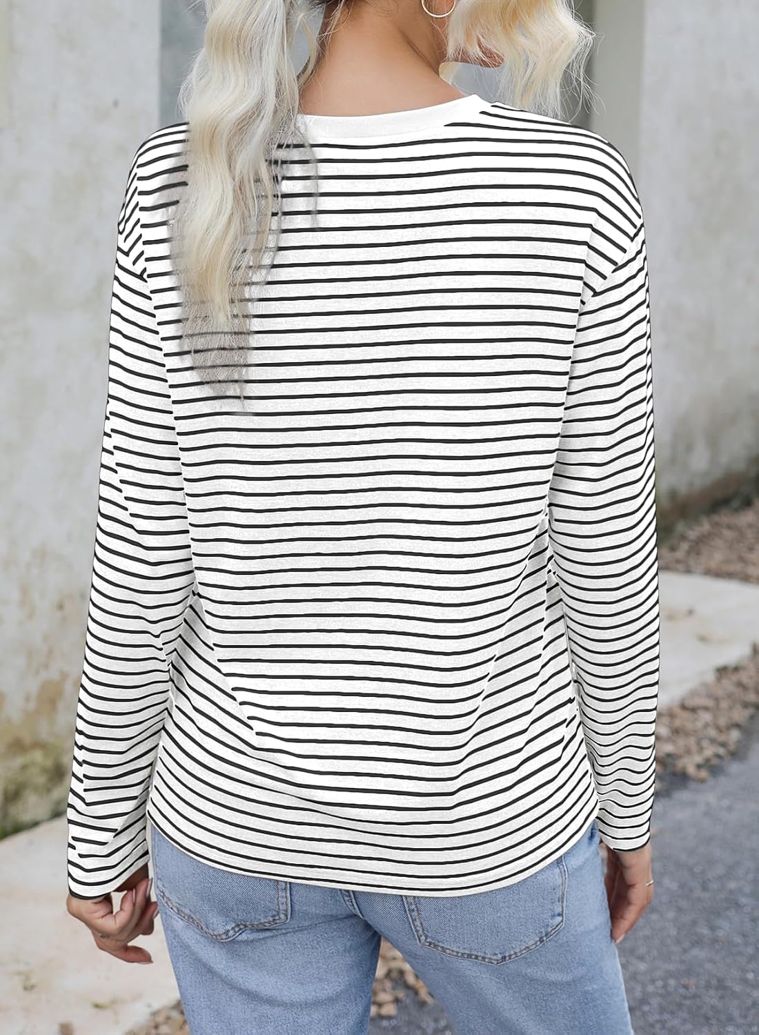 Detalle 2 de Dokotoo Langarmshirt Gestreift S-XXL