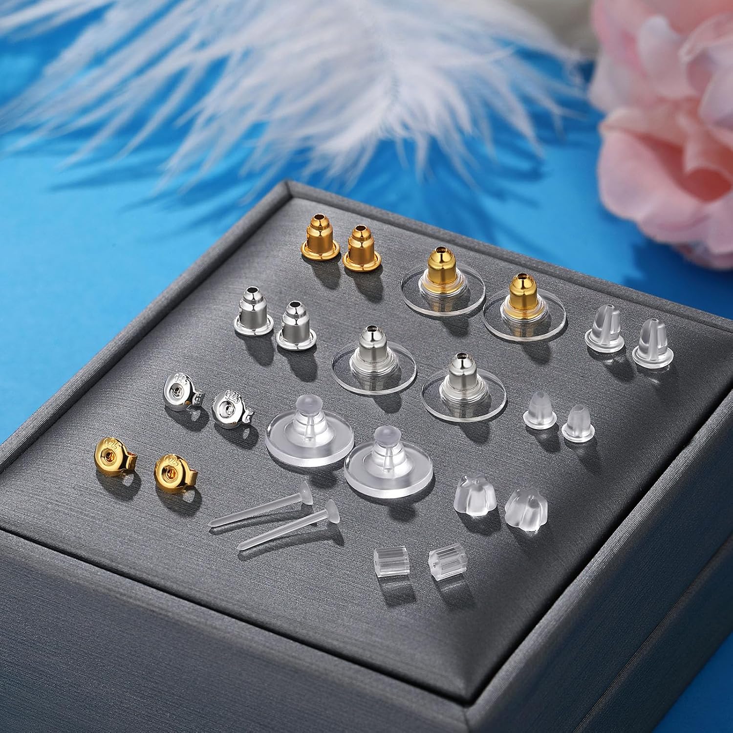 Detalle de Hazifes HAJOIH9BH12BACKS Earring Backs, 600 Pieces in 12 Styles
